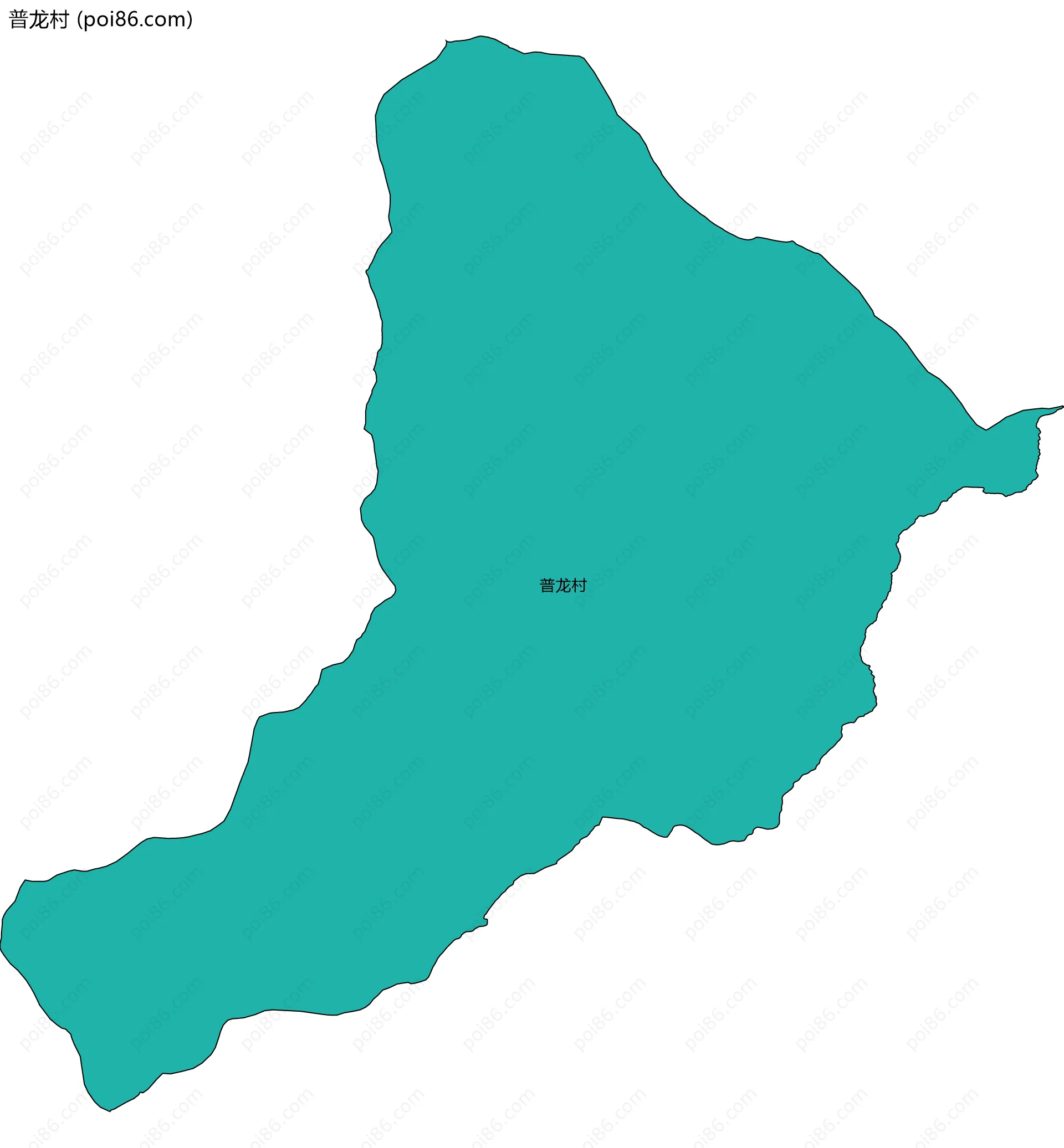 普龙村边界地图