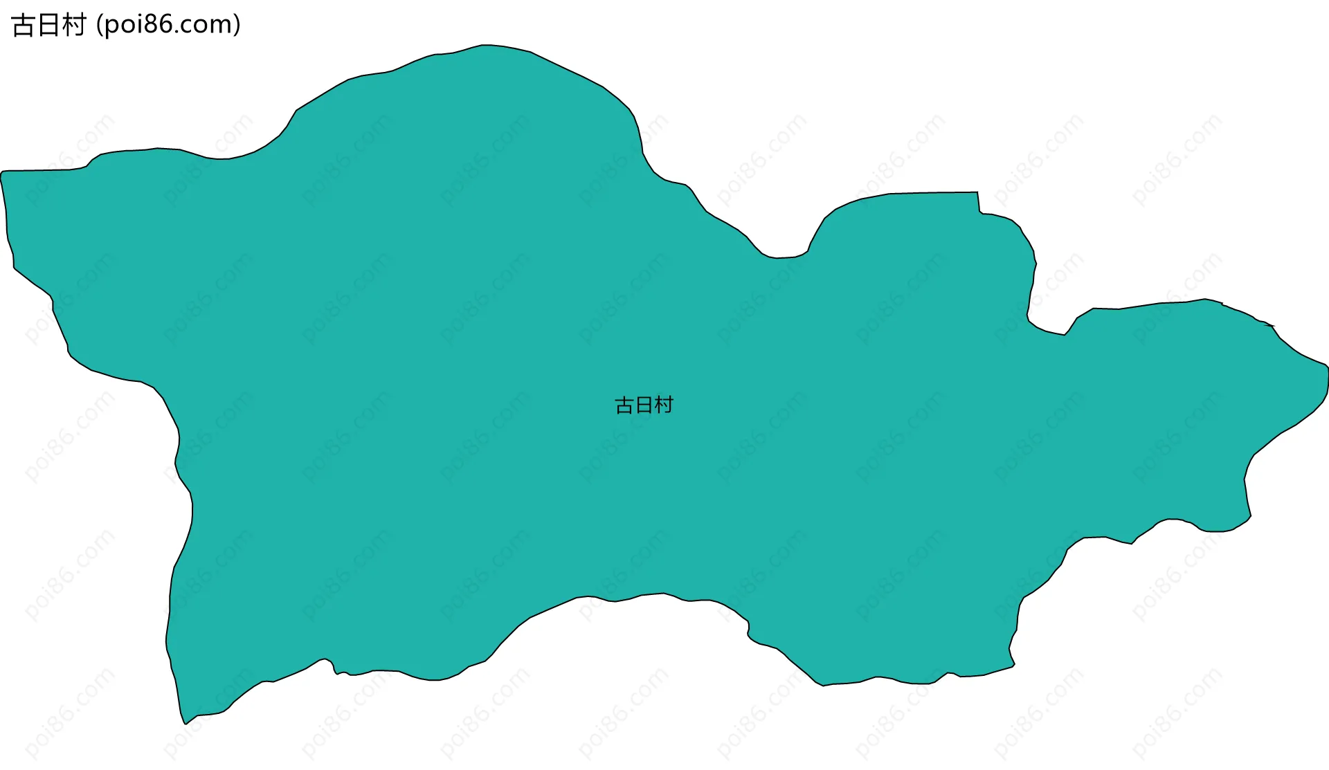 古日村边界地图