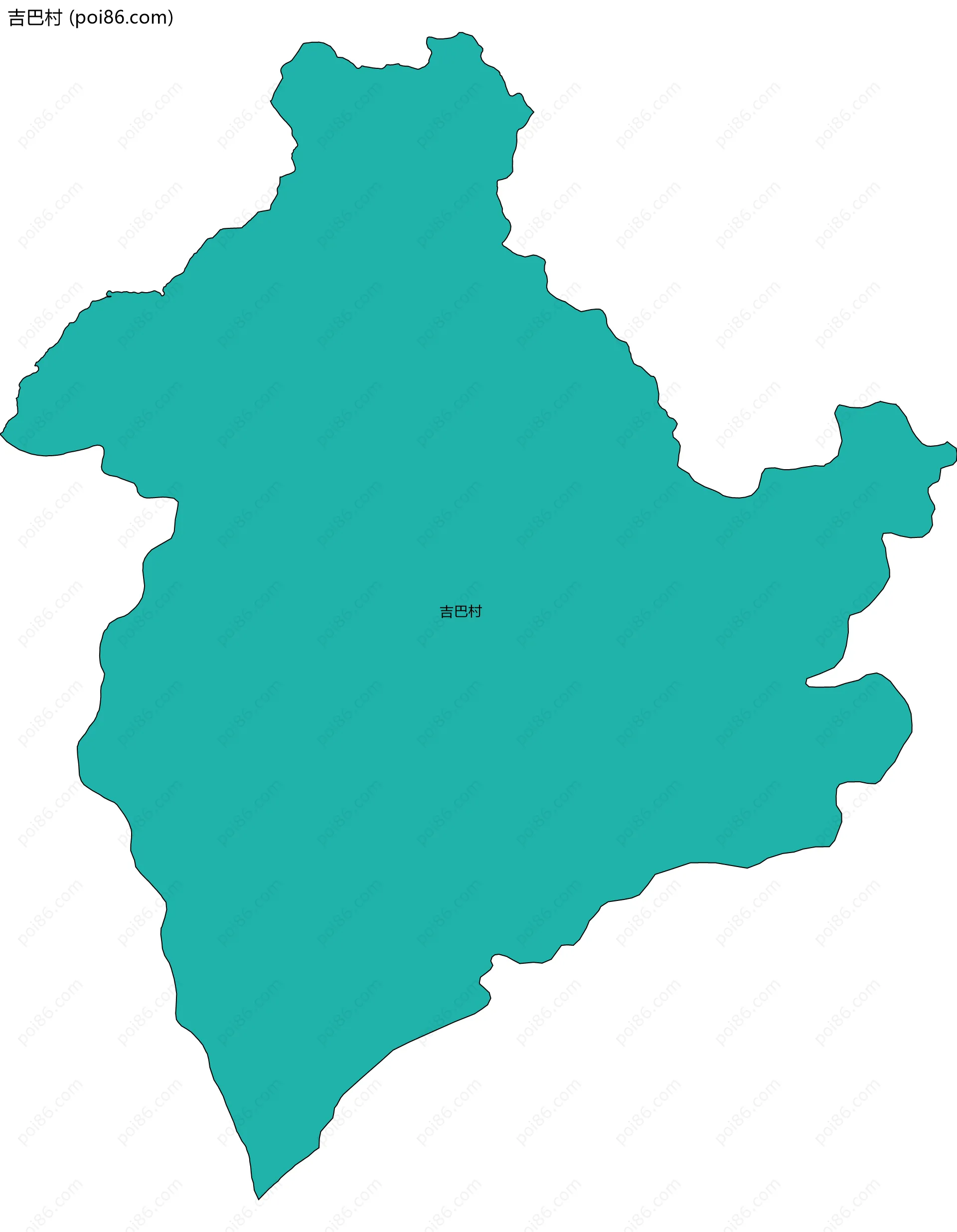 吉巴村边界地图