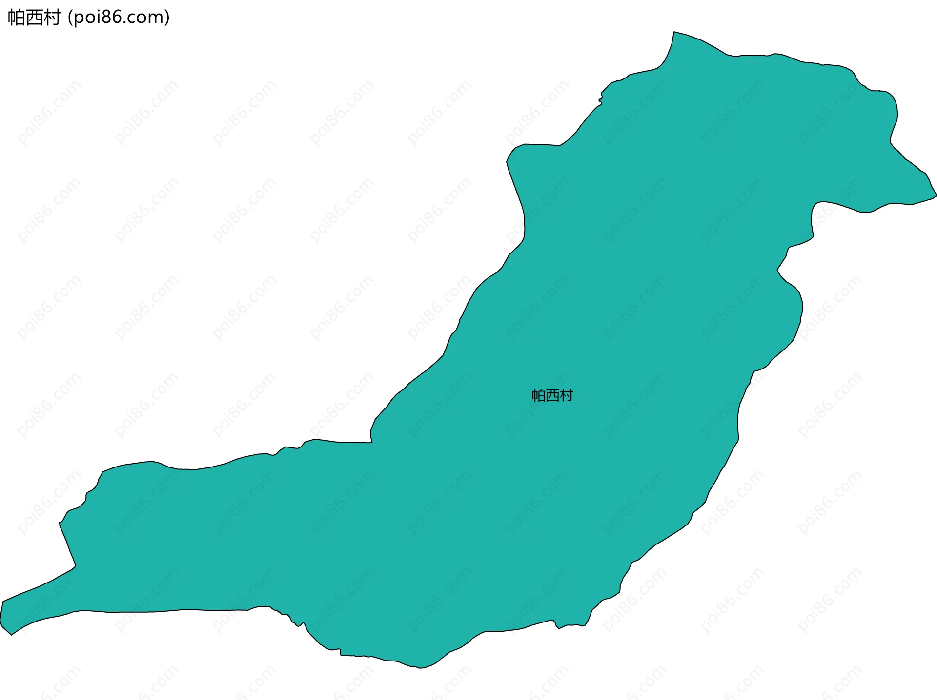 帕西村边界地图