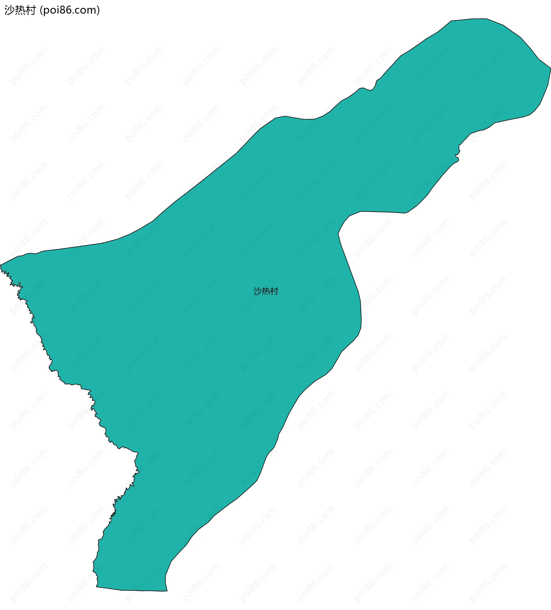 沙热村边界地图