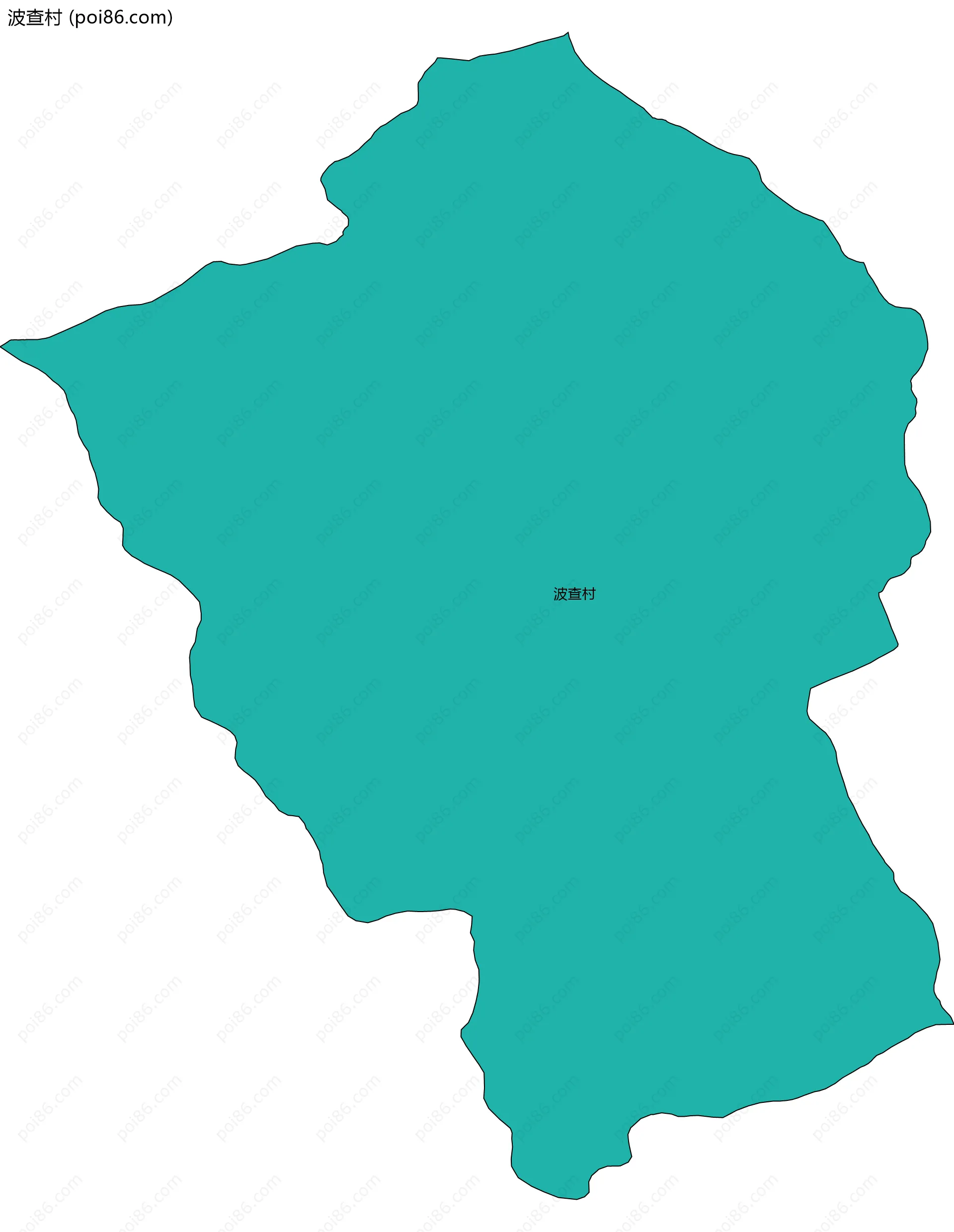 波查村边界地图