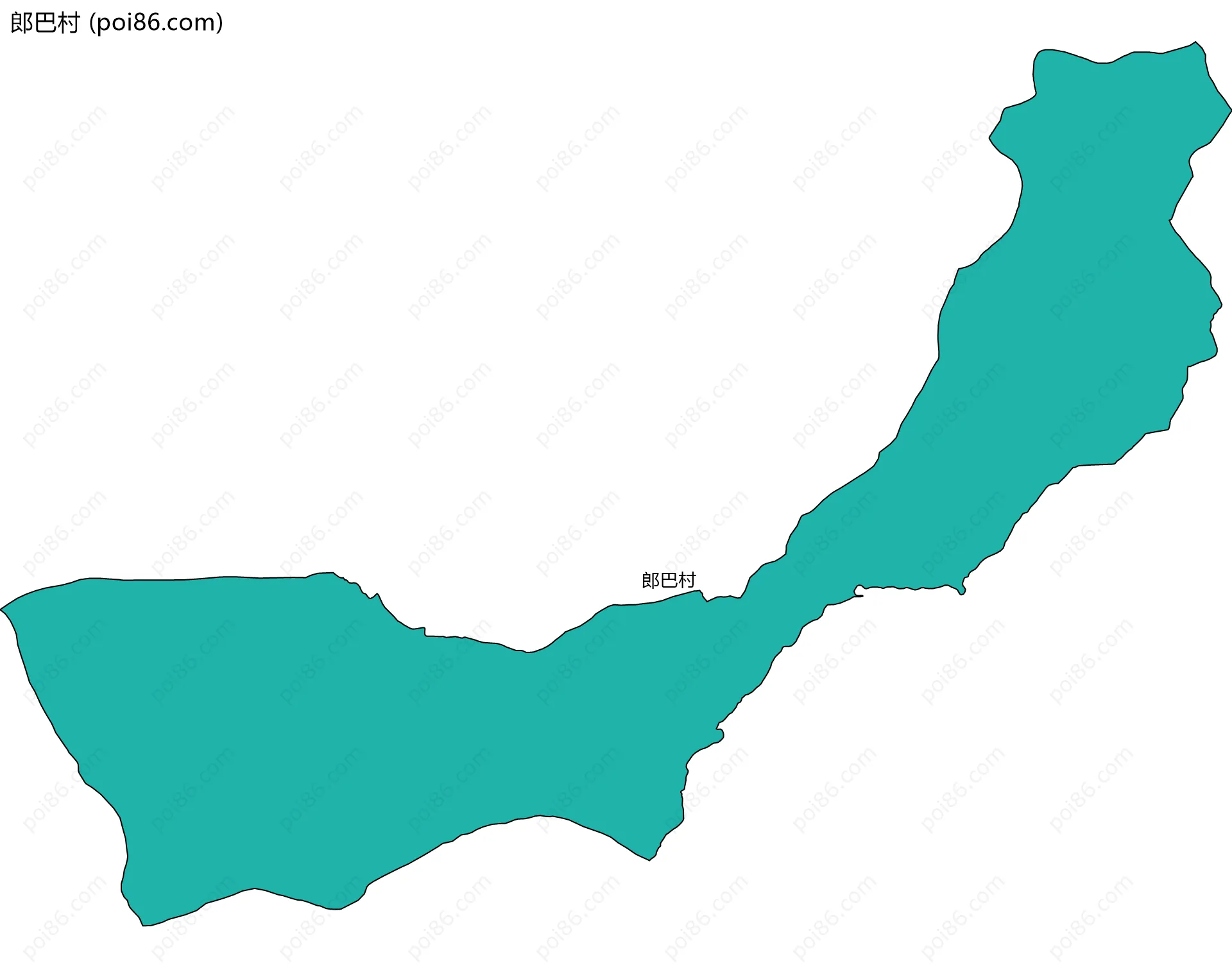 郎巴村边界地图