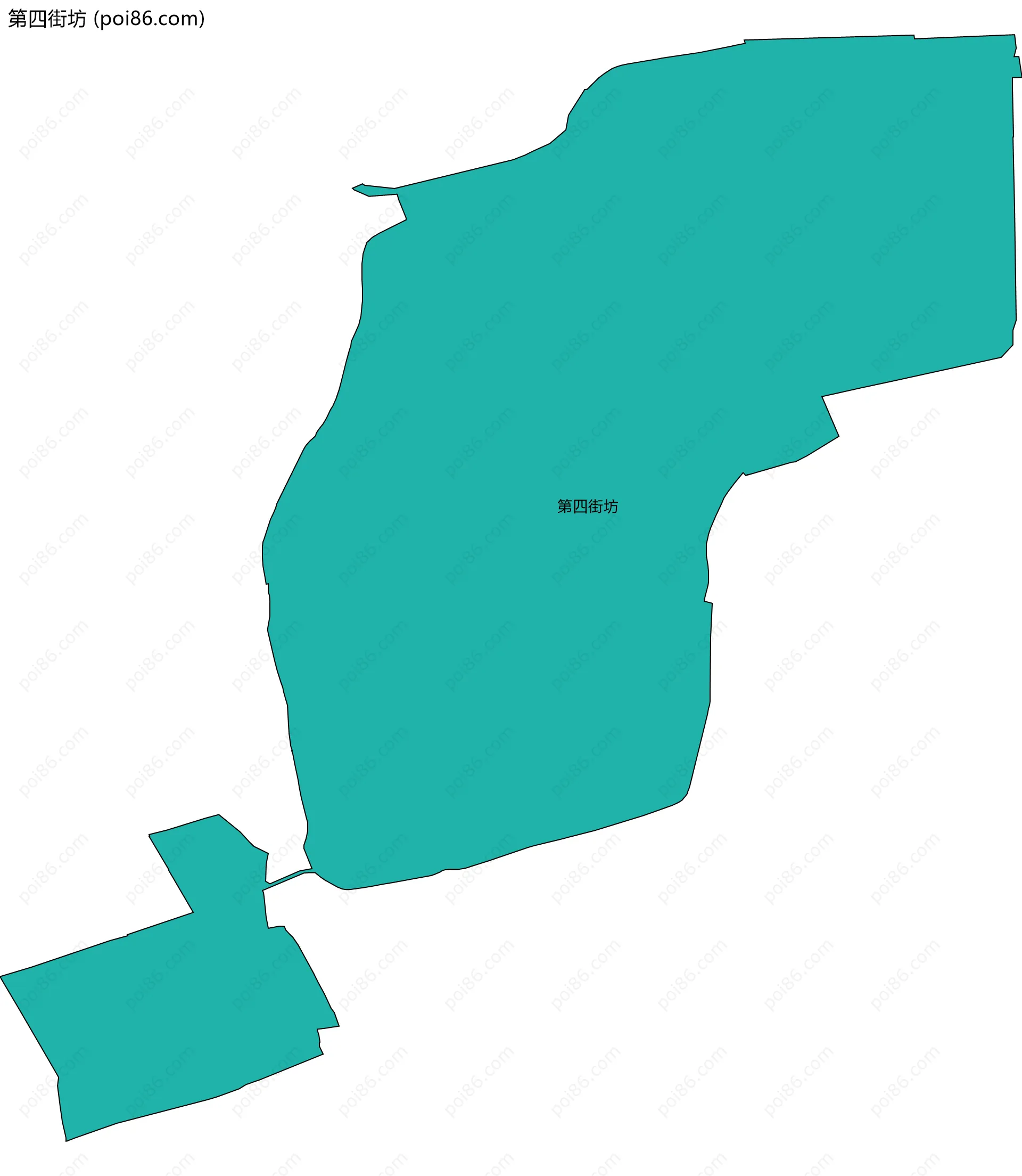 第四街坊边界地图