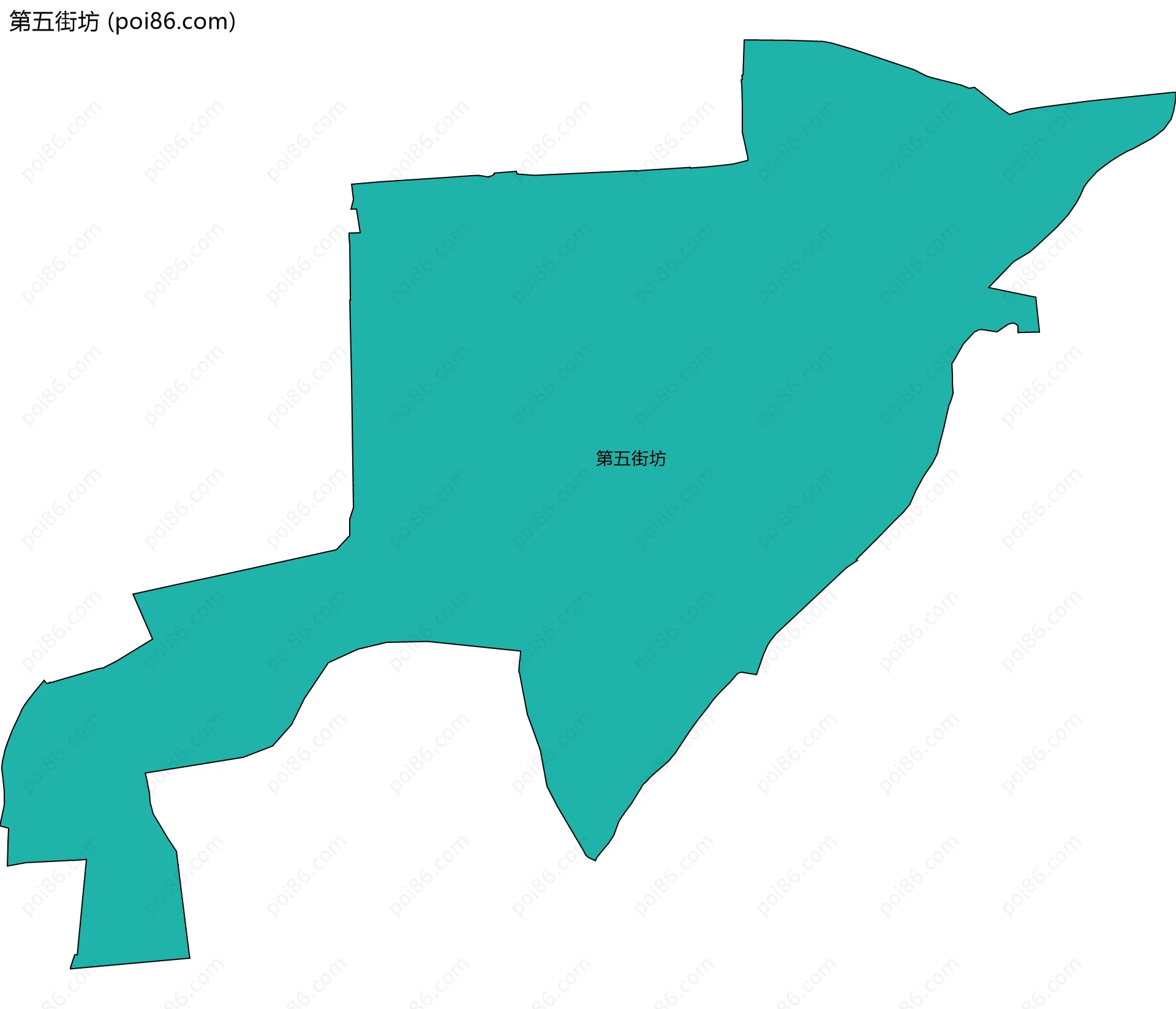 第五街坊边界地图