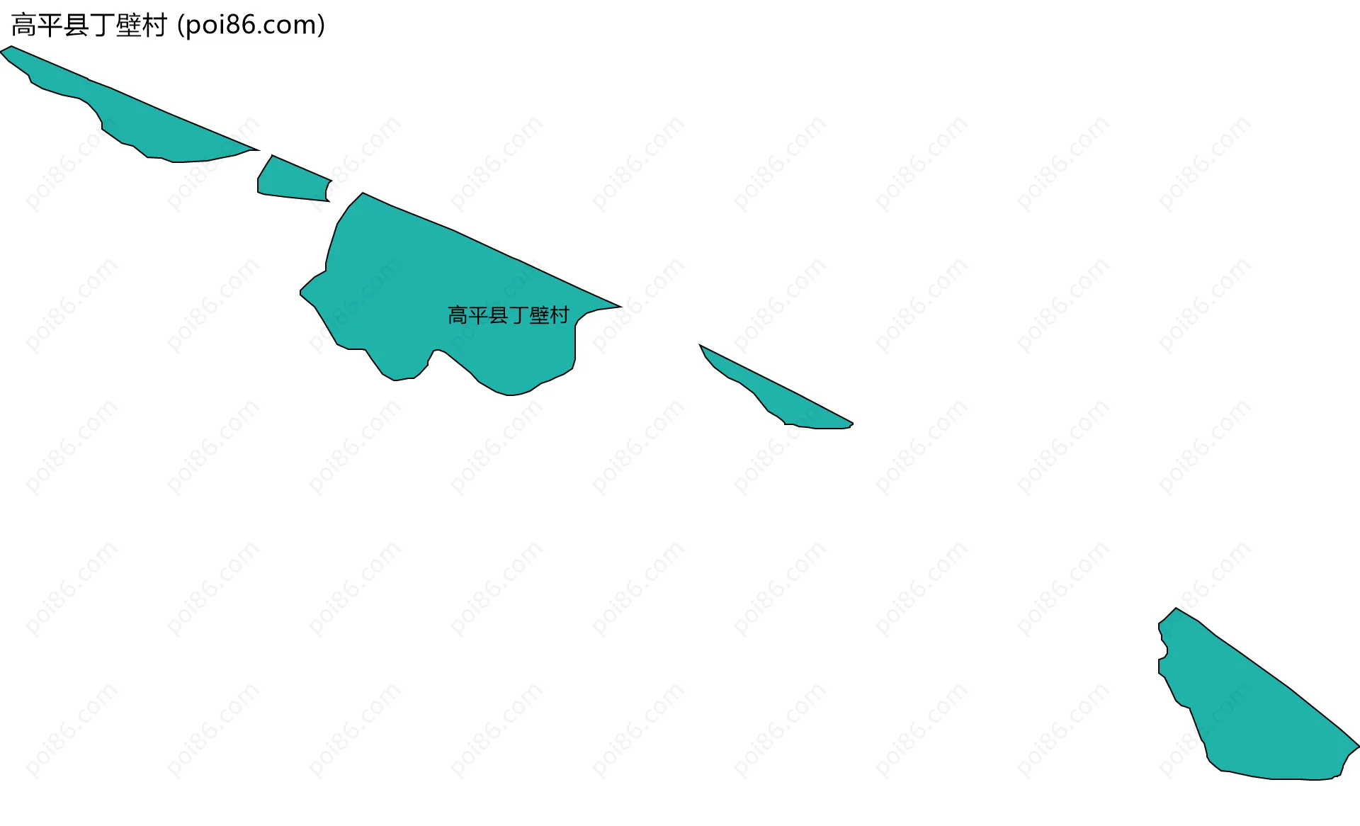 高平县丁壁村边界地图