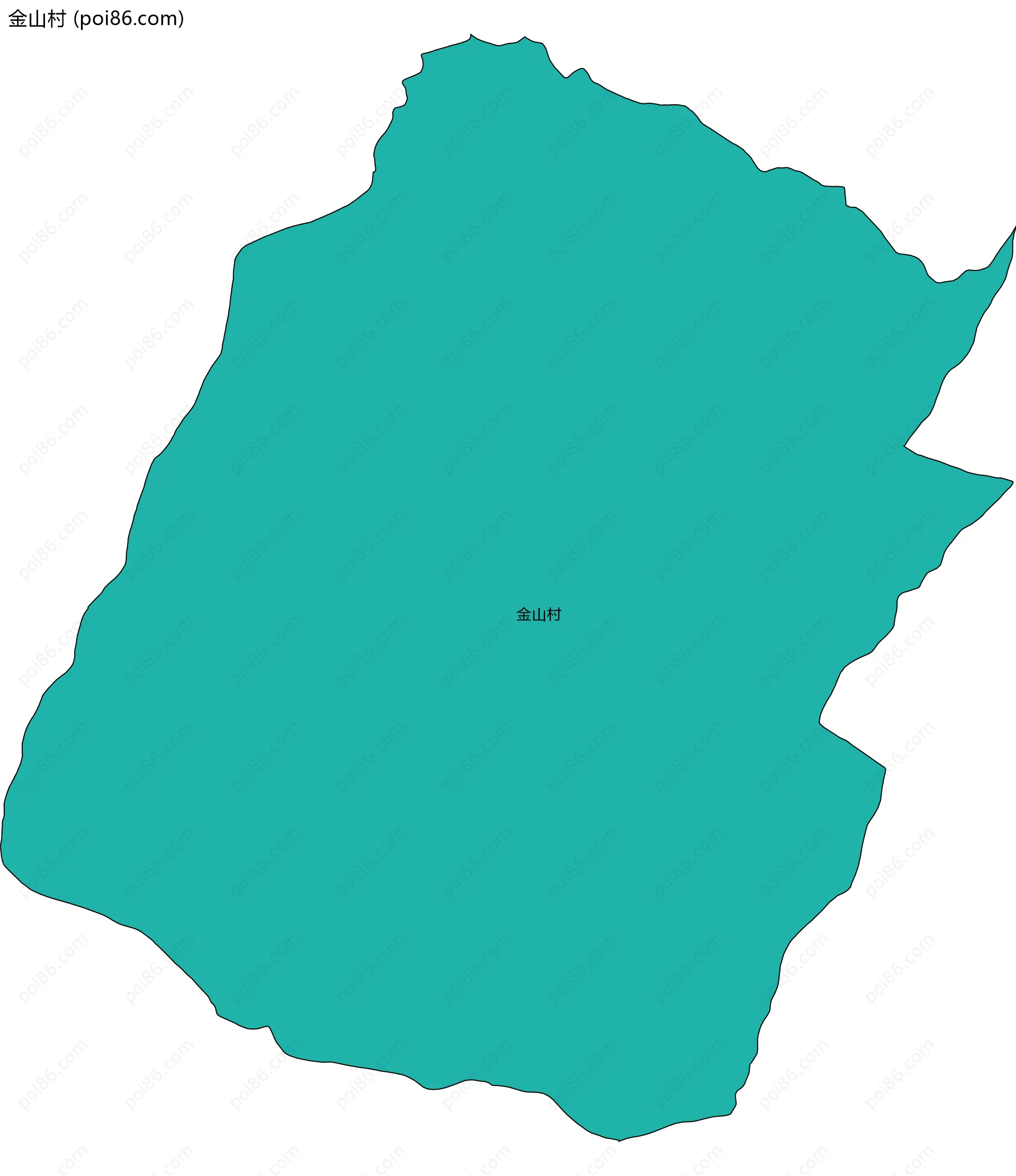 金山村边界地图