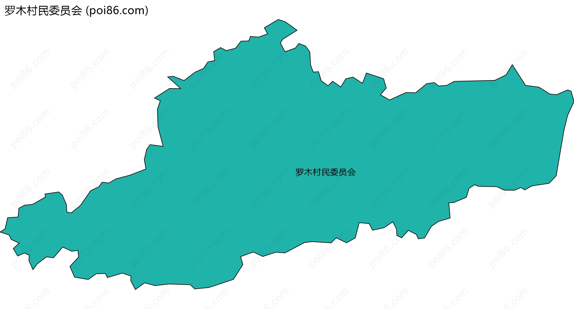 罗木村民委员会边界地图