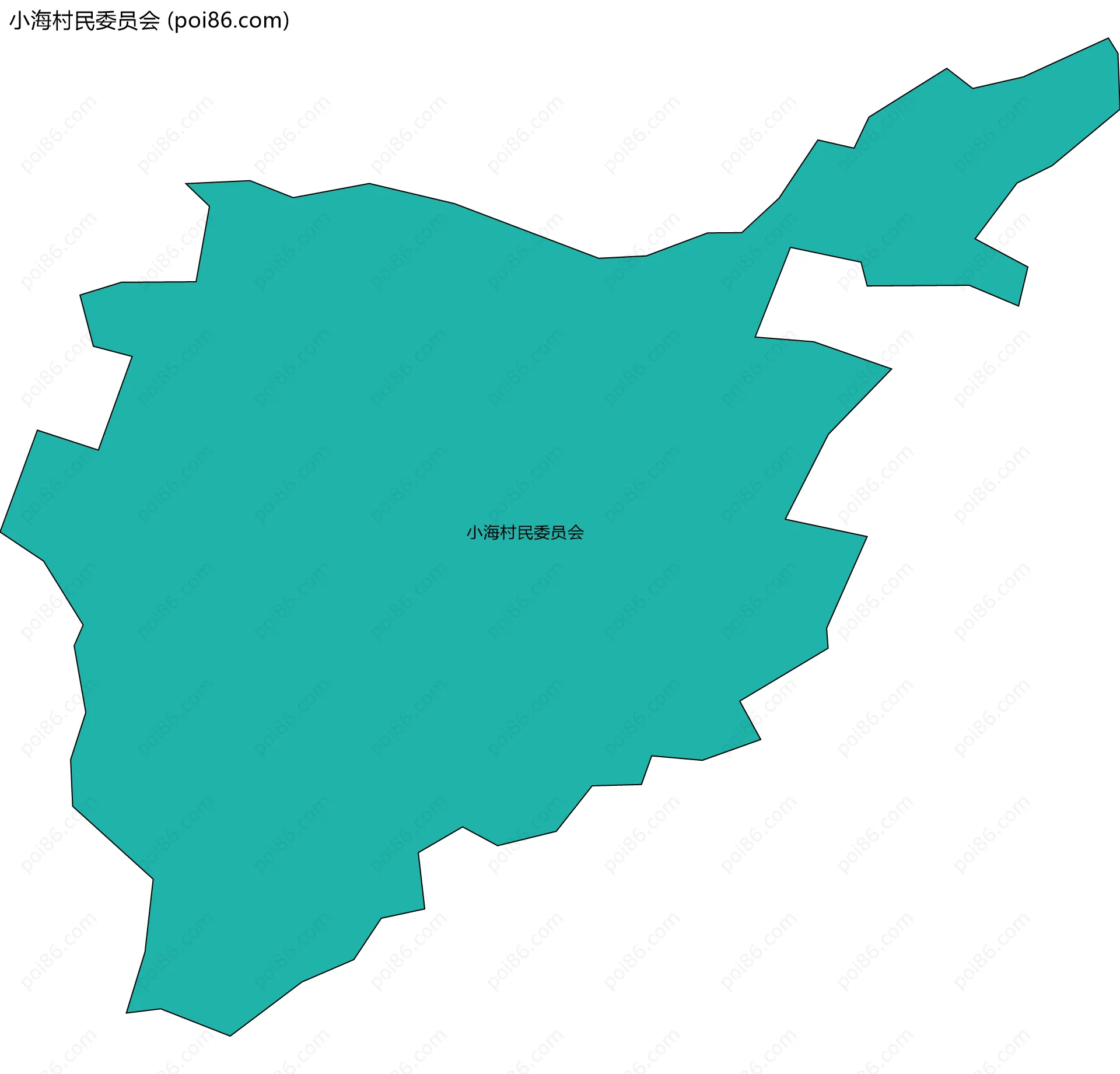 小海村民委员会边界地图