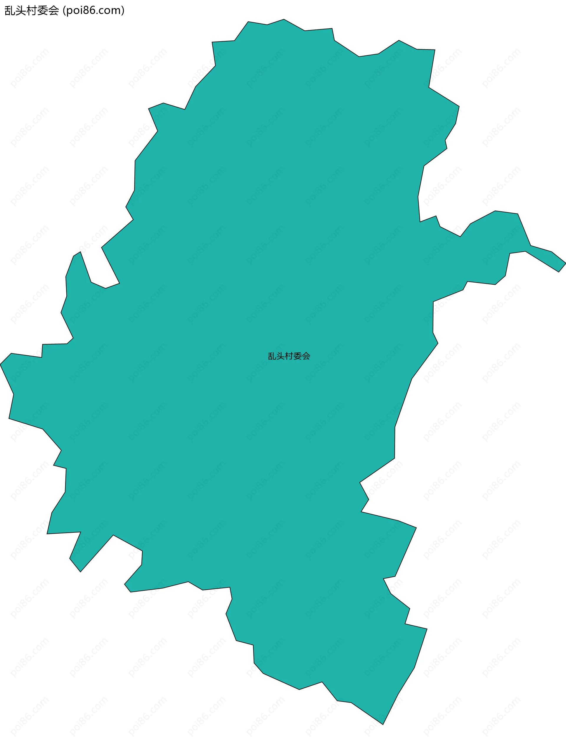 乱头村委会边界地图