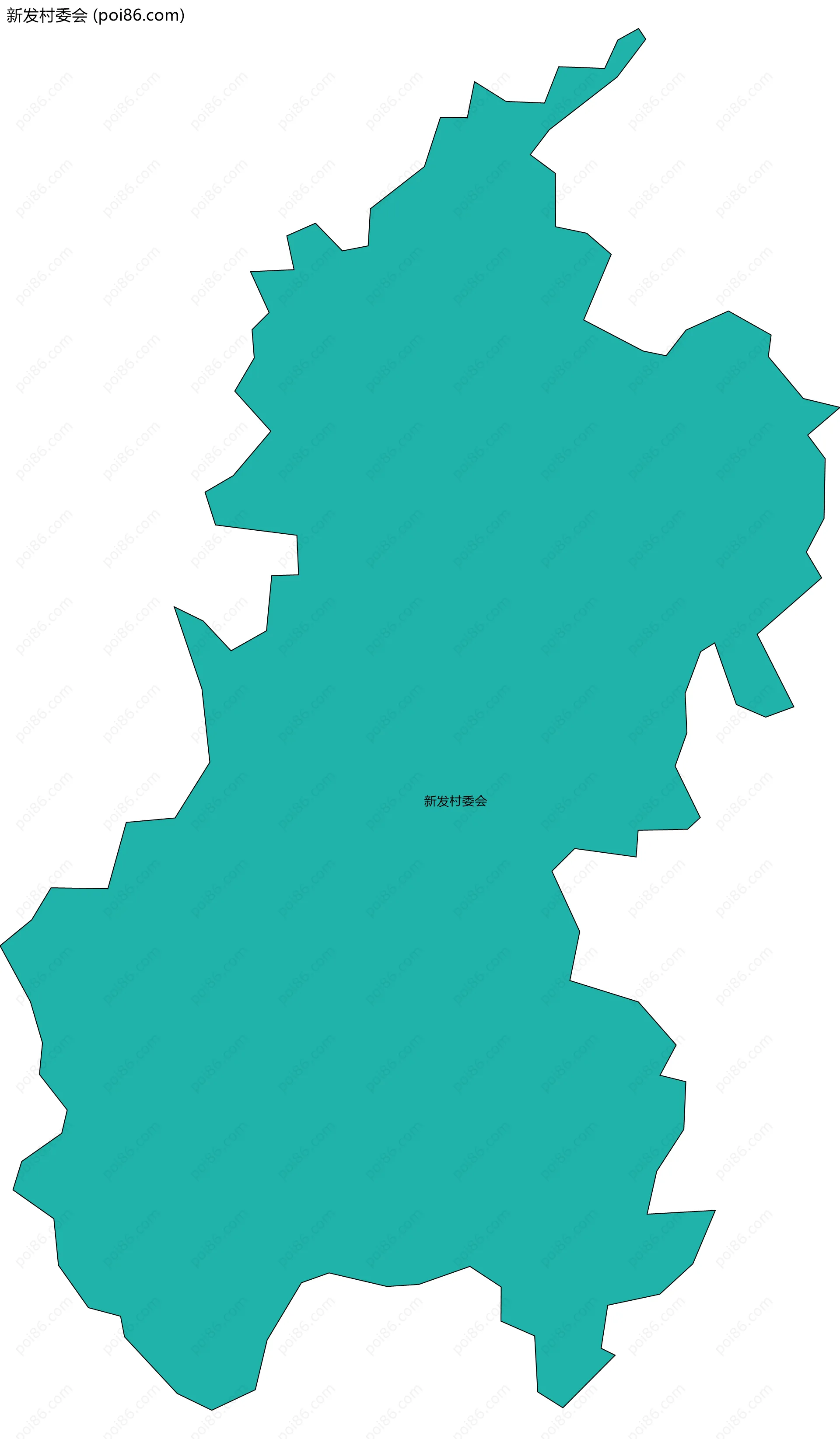 新发村委会边界地图