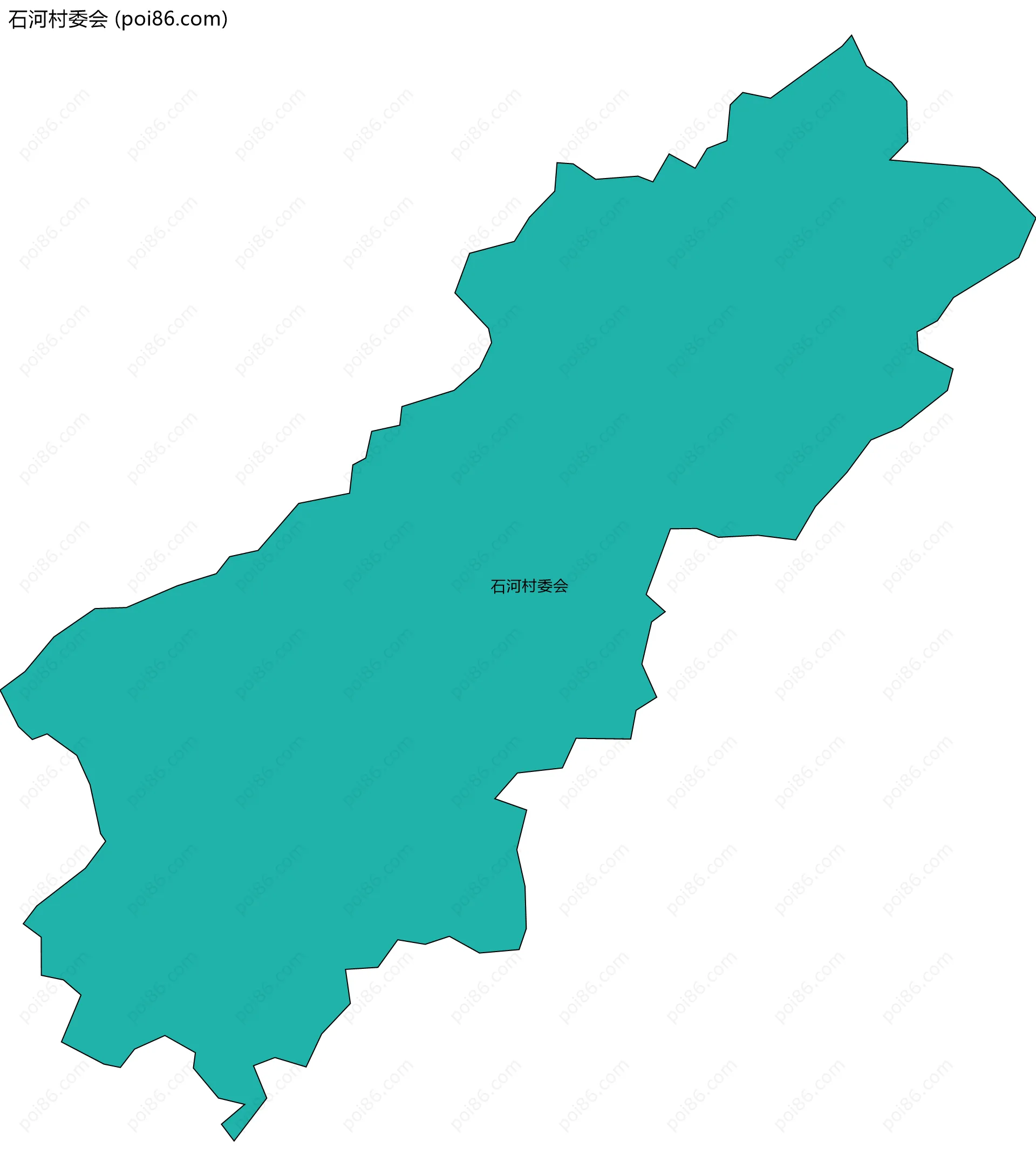 石河村委会边界地图