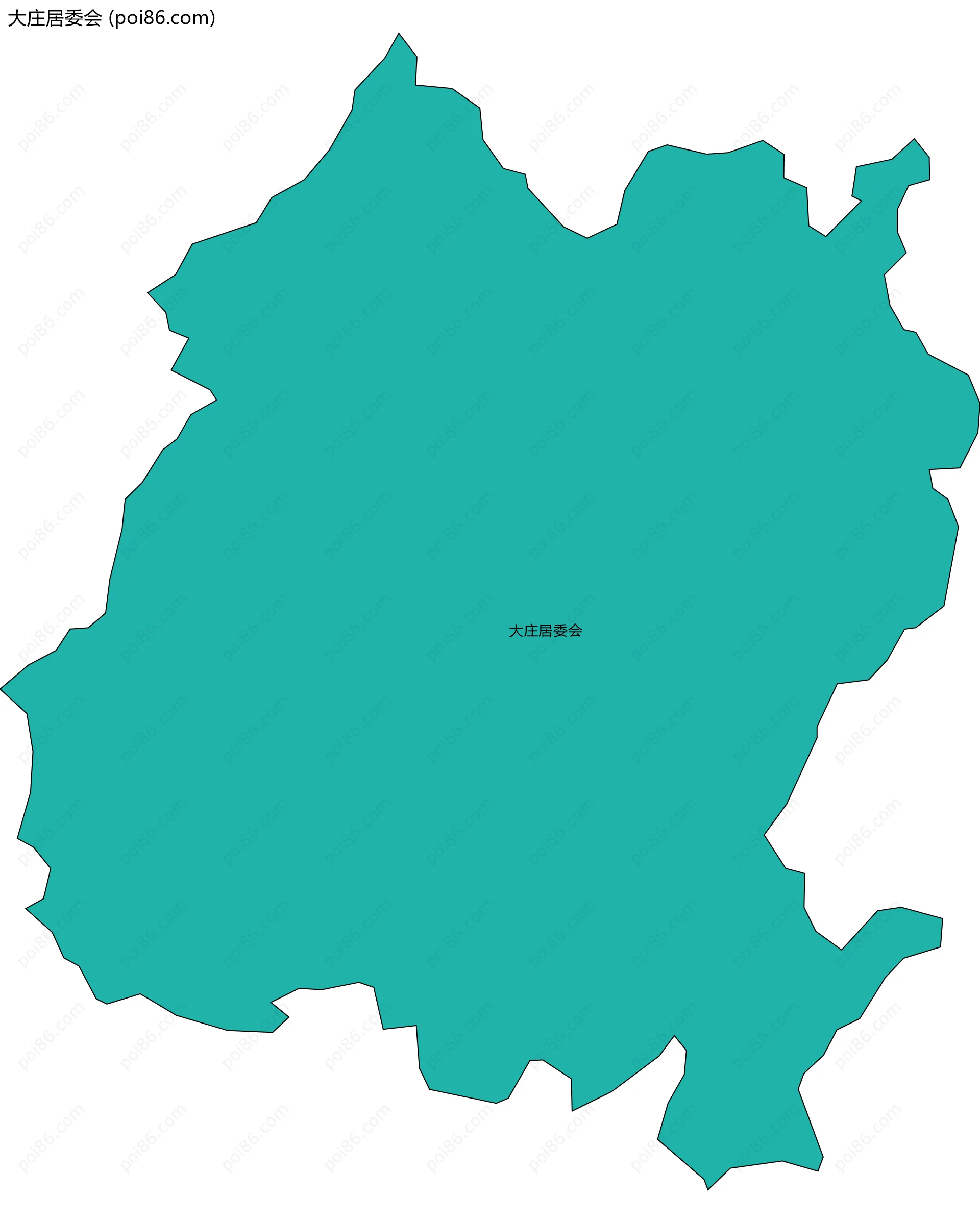 大庄居委会边界地图