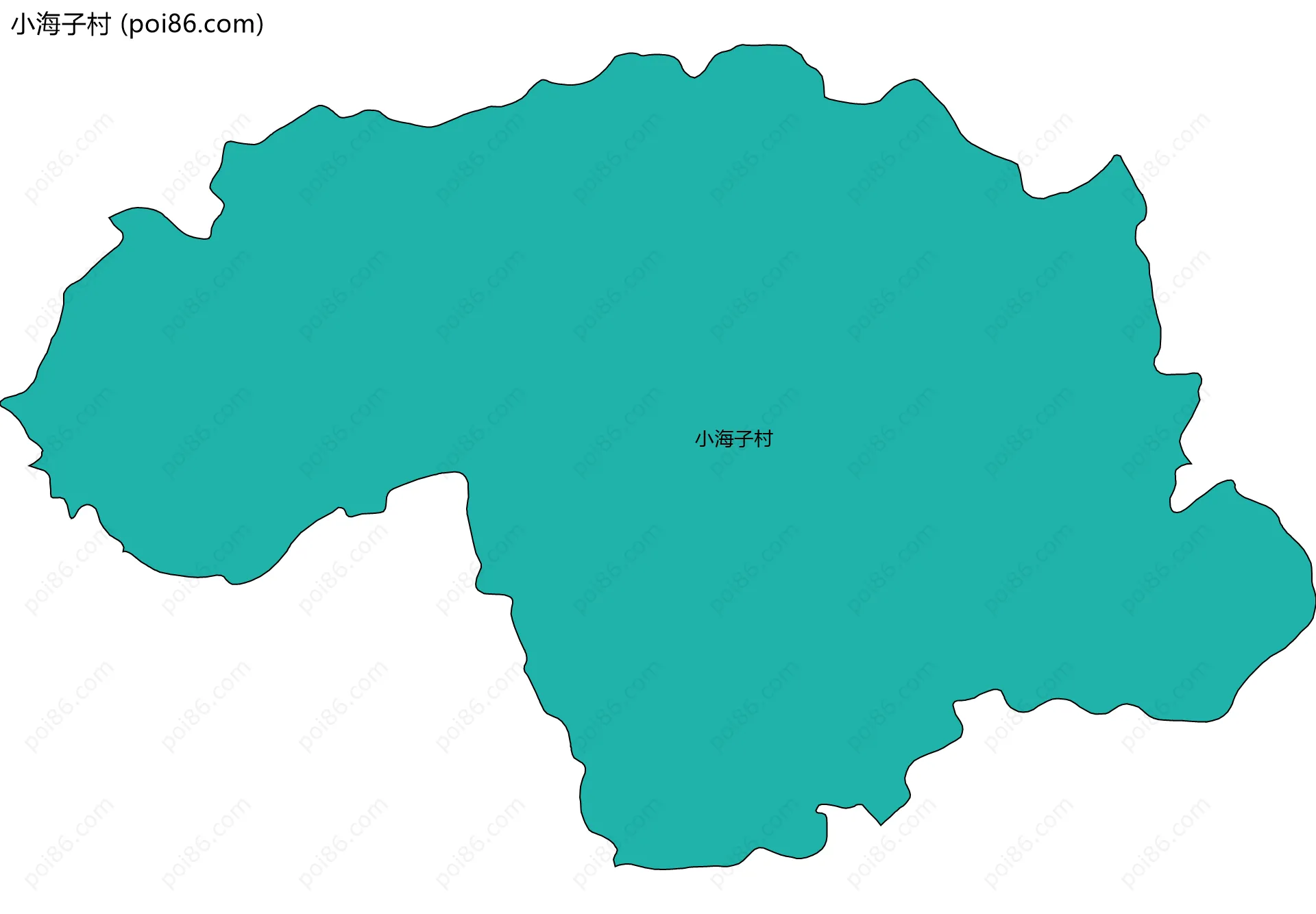 小海子村边界地图