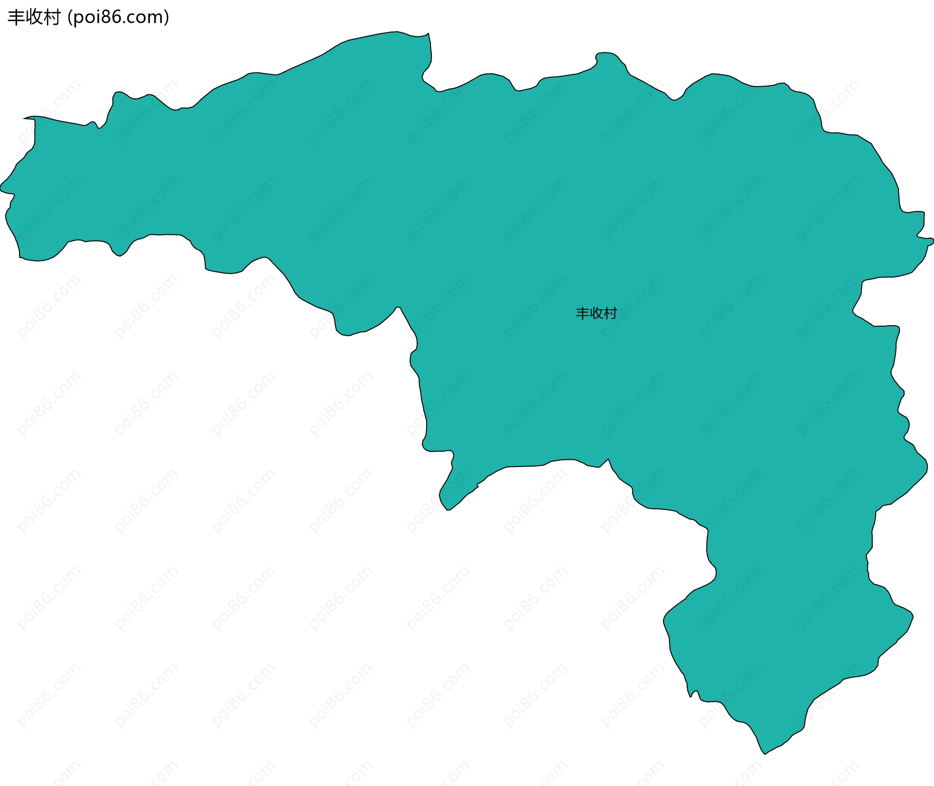 丰收村边界地图