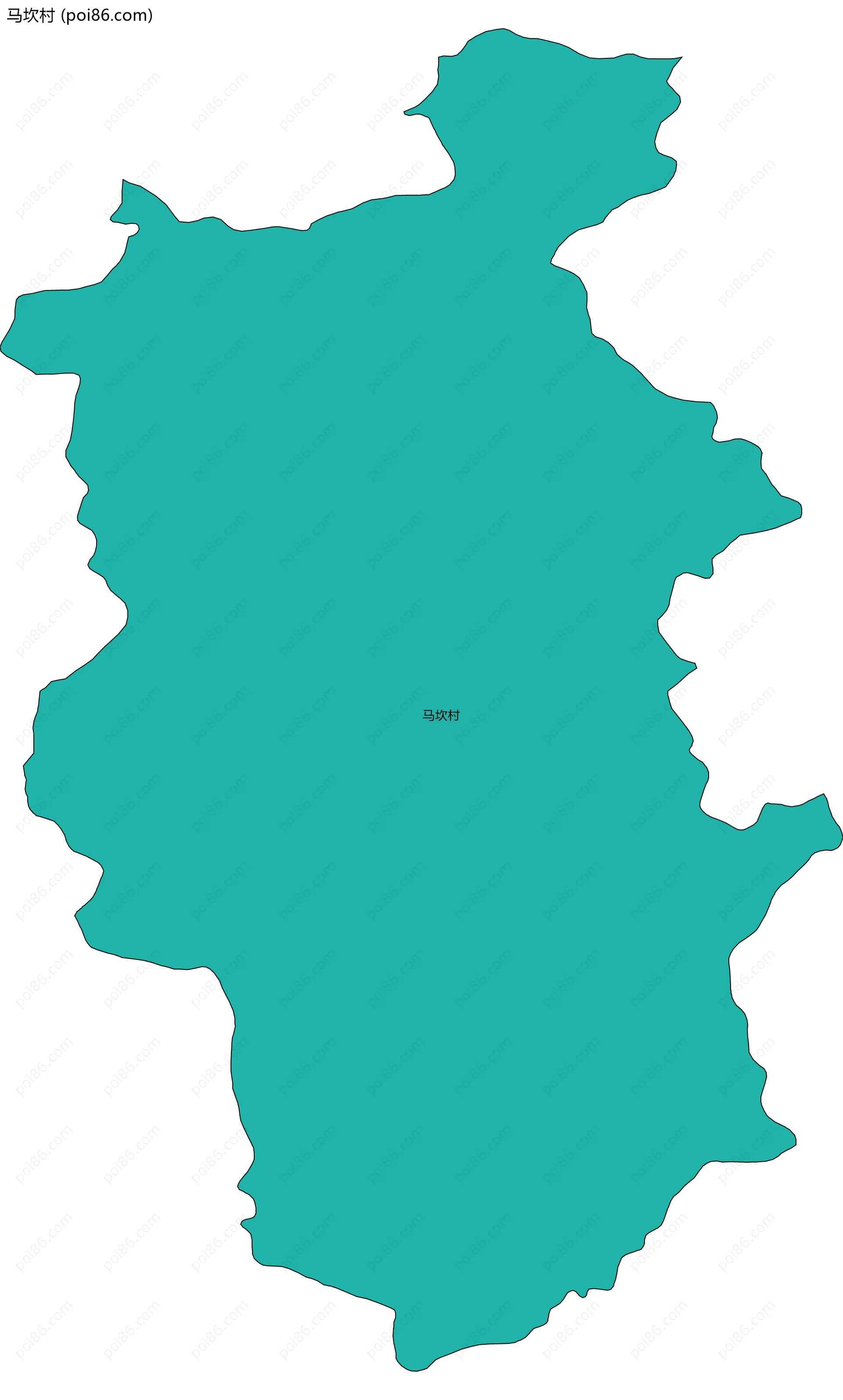 马坎村边界地图