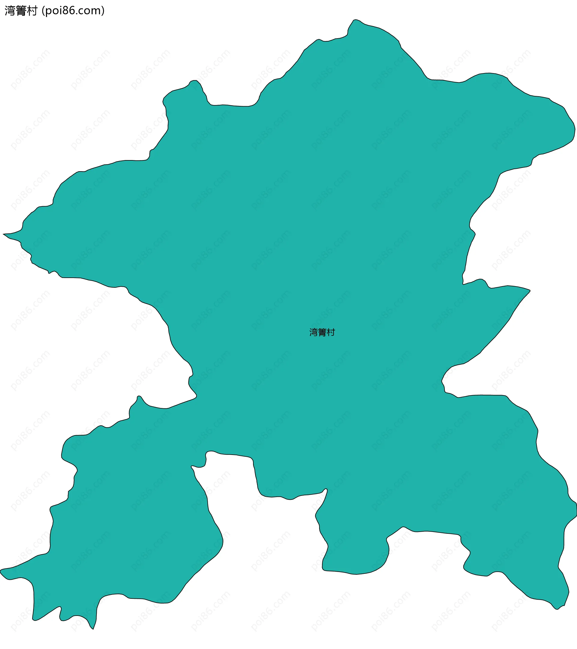 湾箐村边界地图