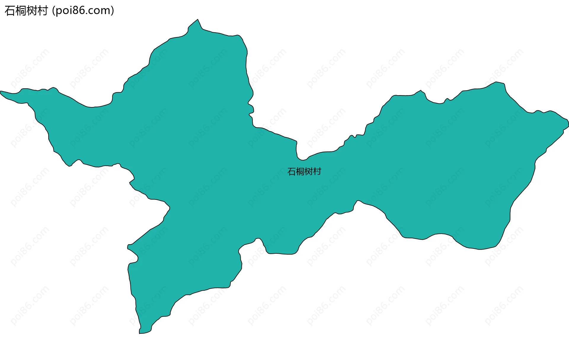 石桐树村边界地图