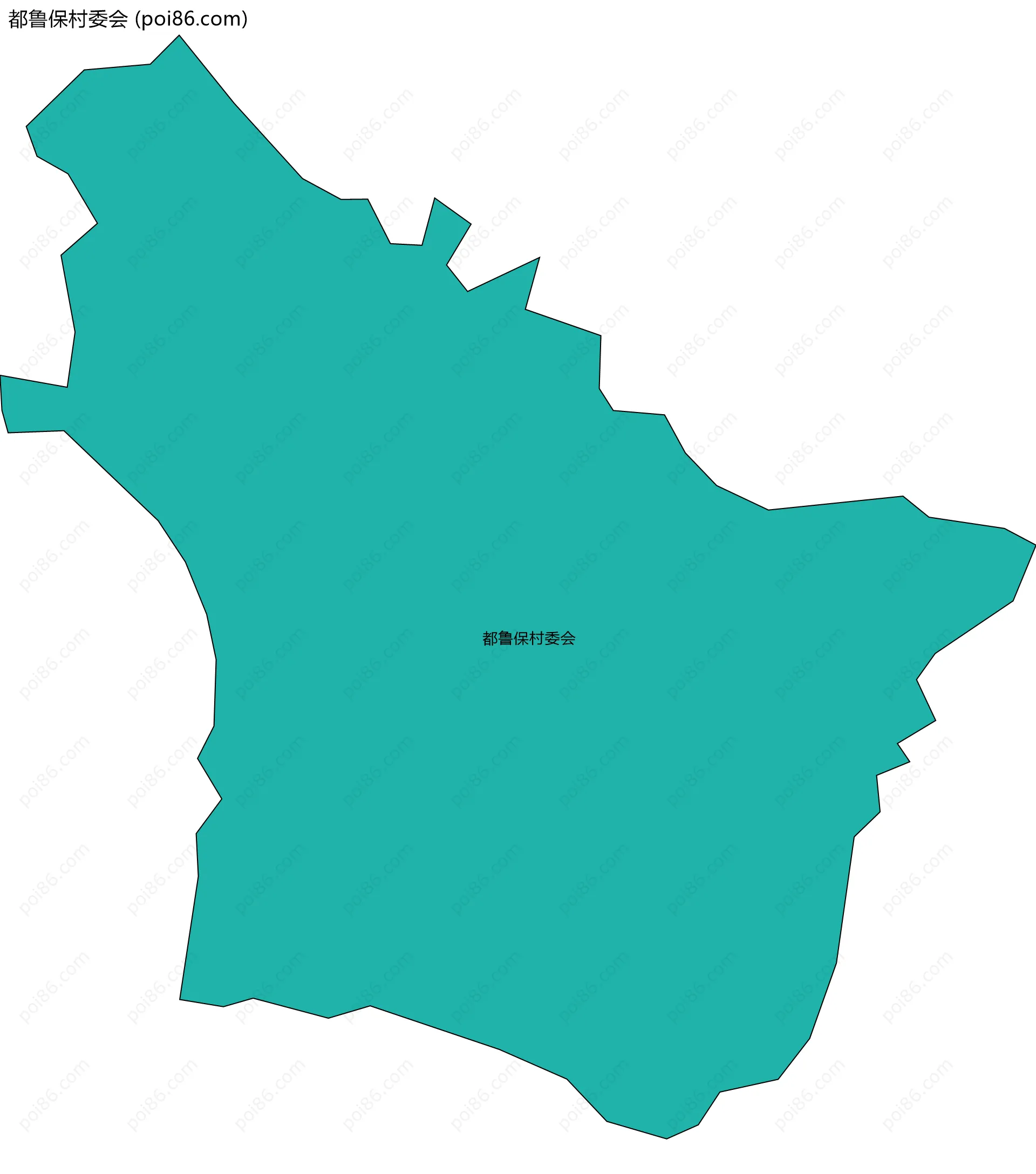 都鲁保村委会边界地图