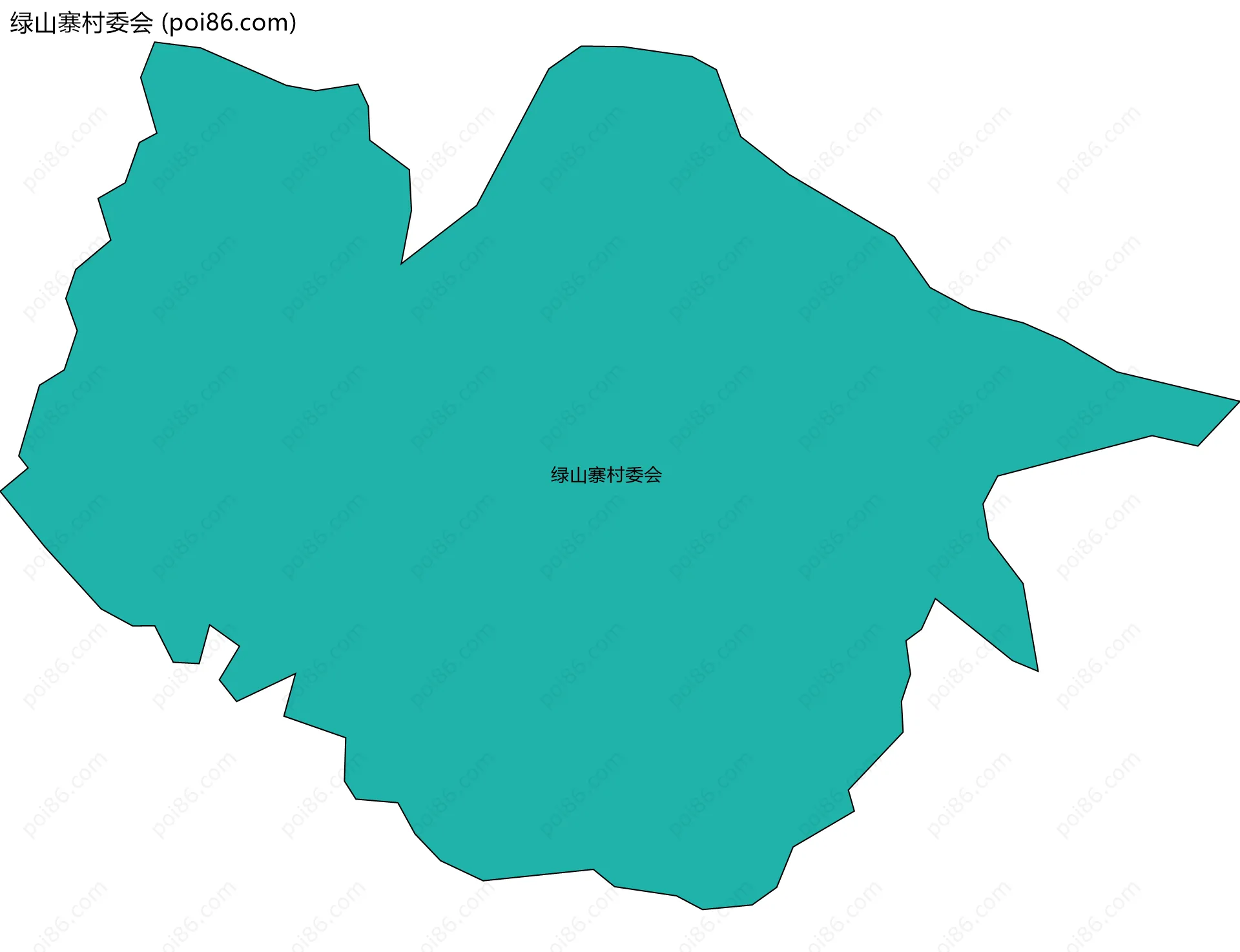 绿山寨村委会边界地图