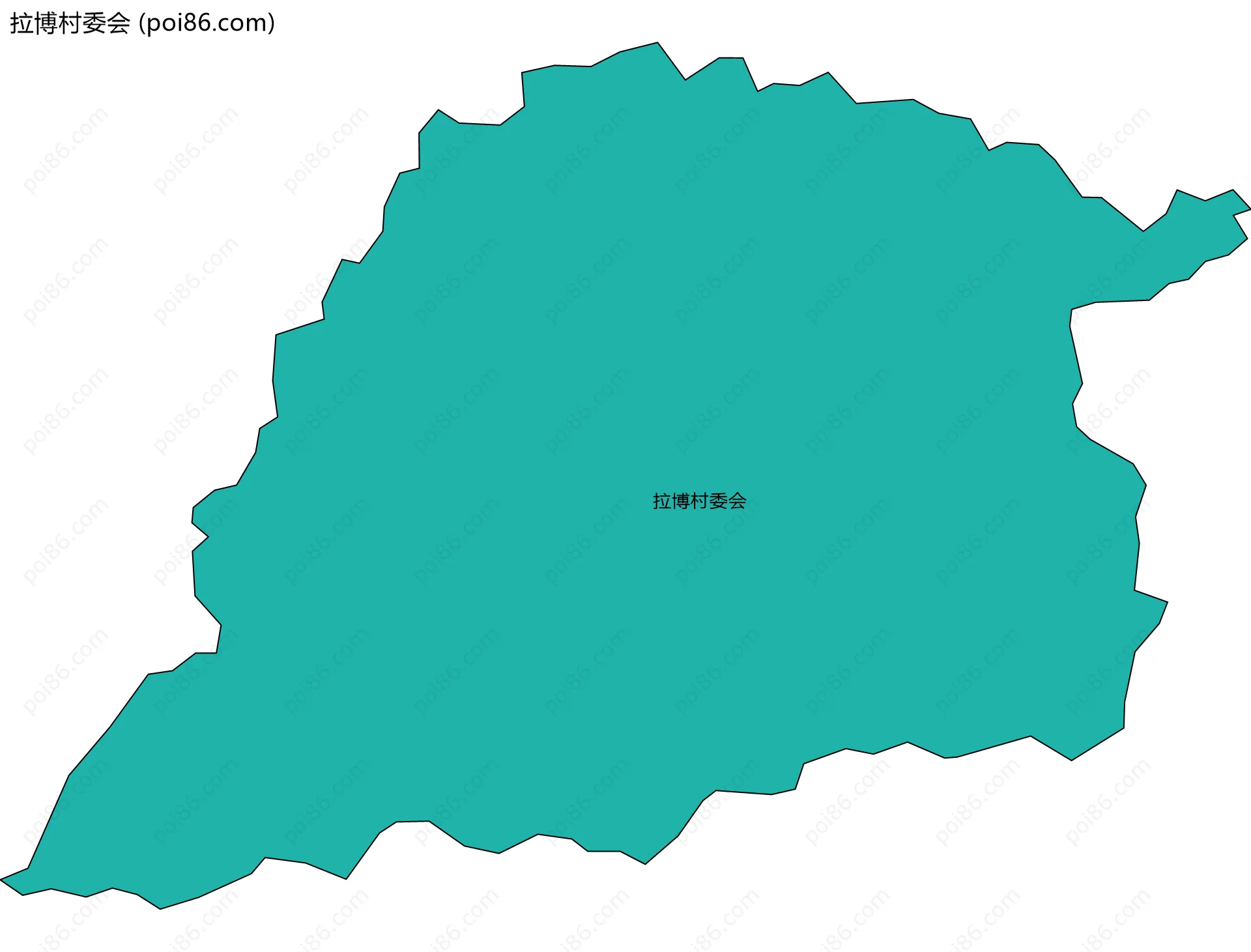 拉博村委会边界地图