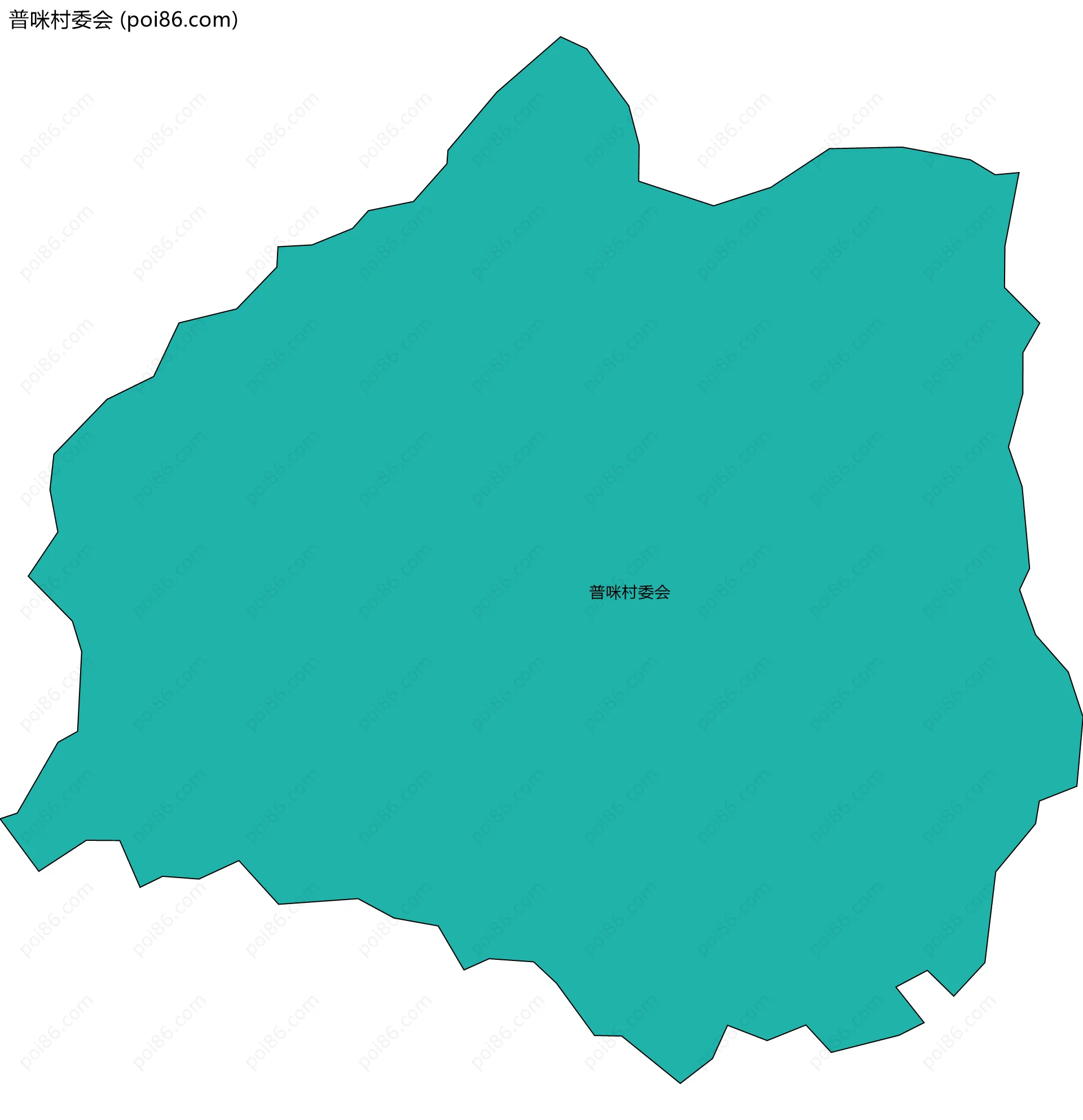 普咪村委会边界地图