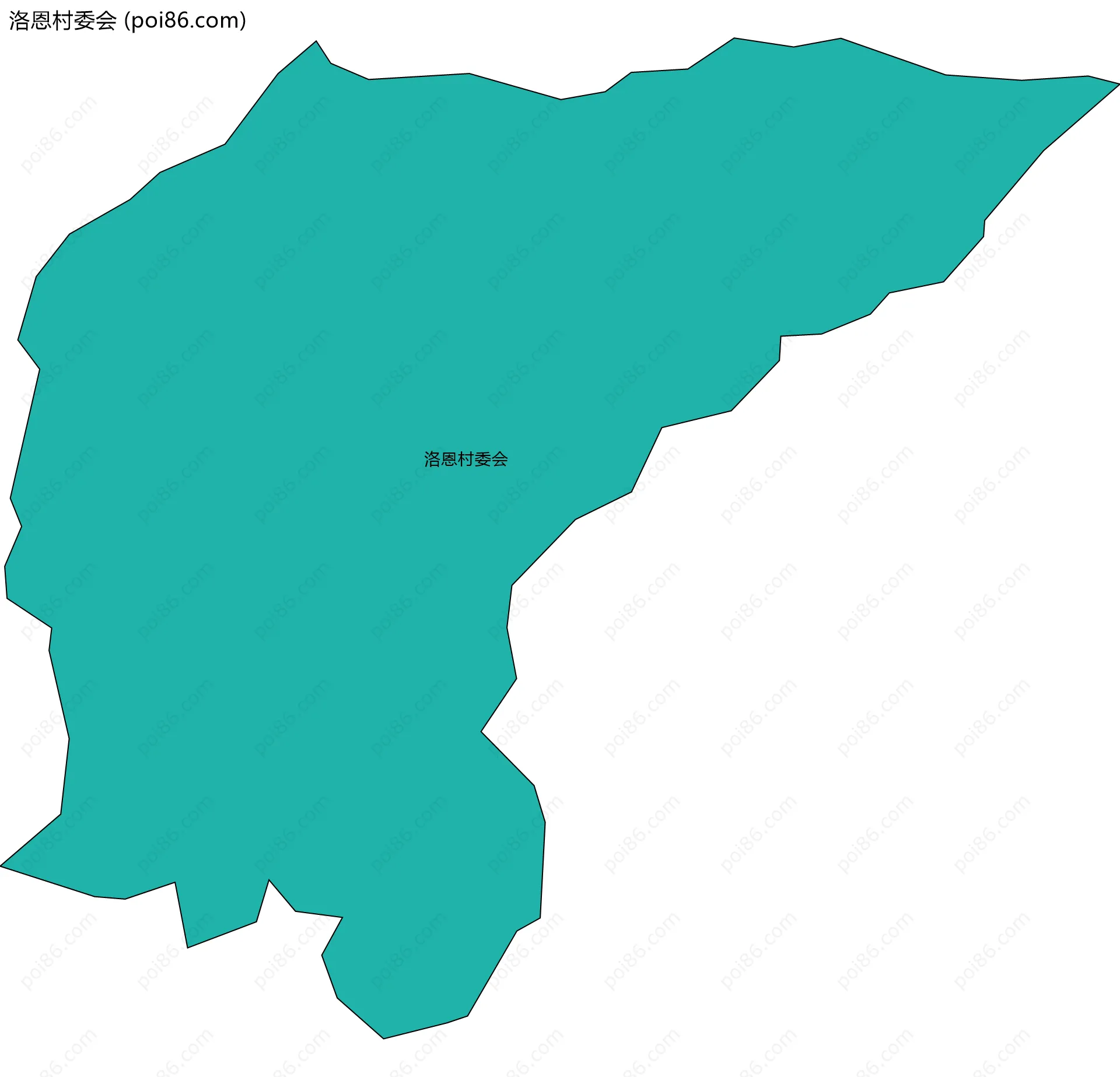 洛恩村委会边界地图