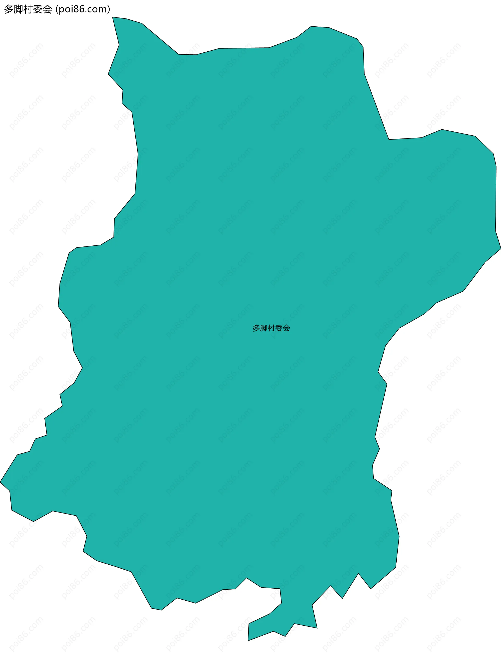 多脚村委会边界地图