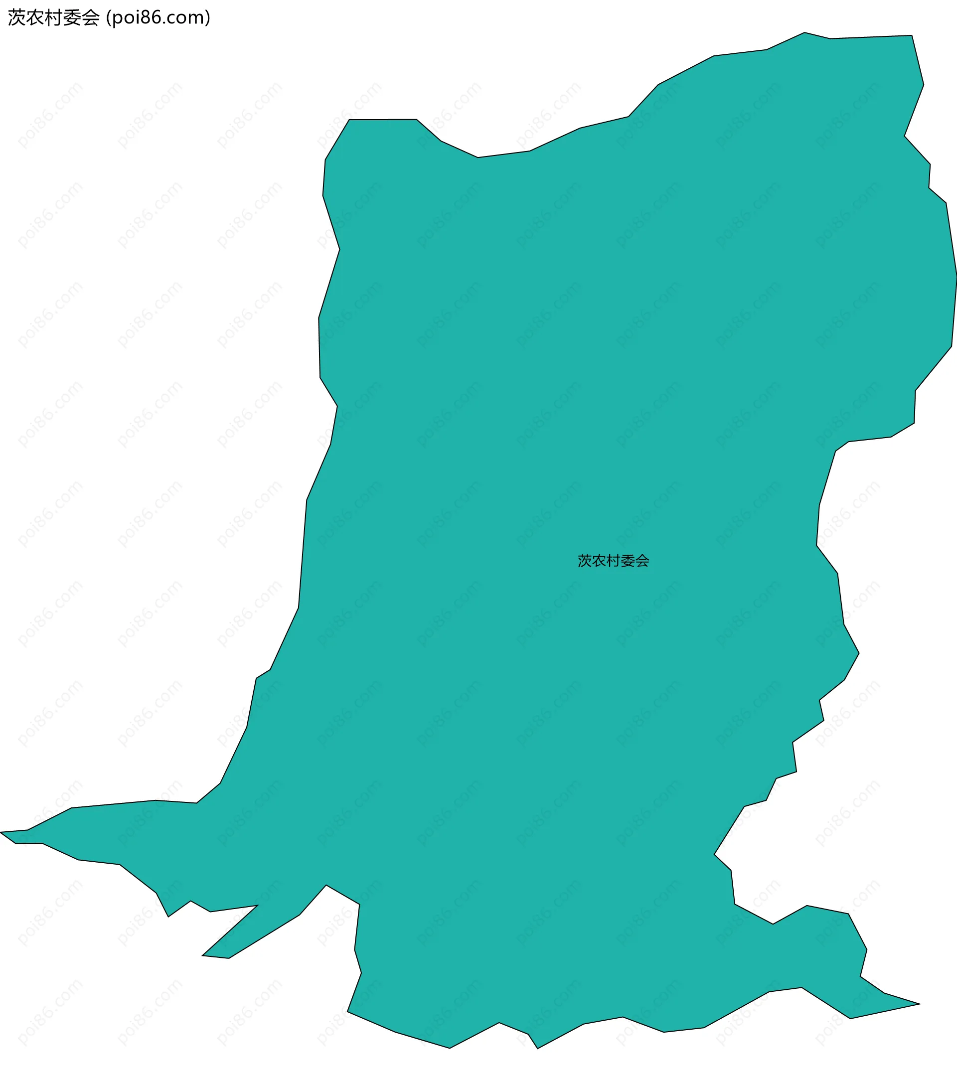 茨农村委会边界地图