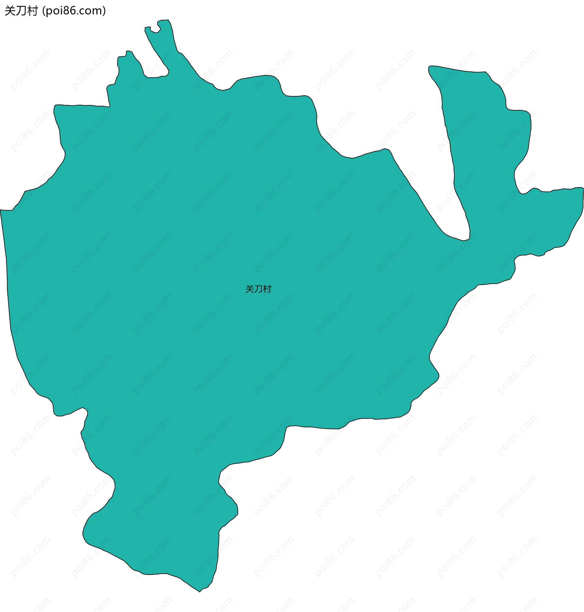 关刀村边界地图