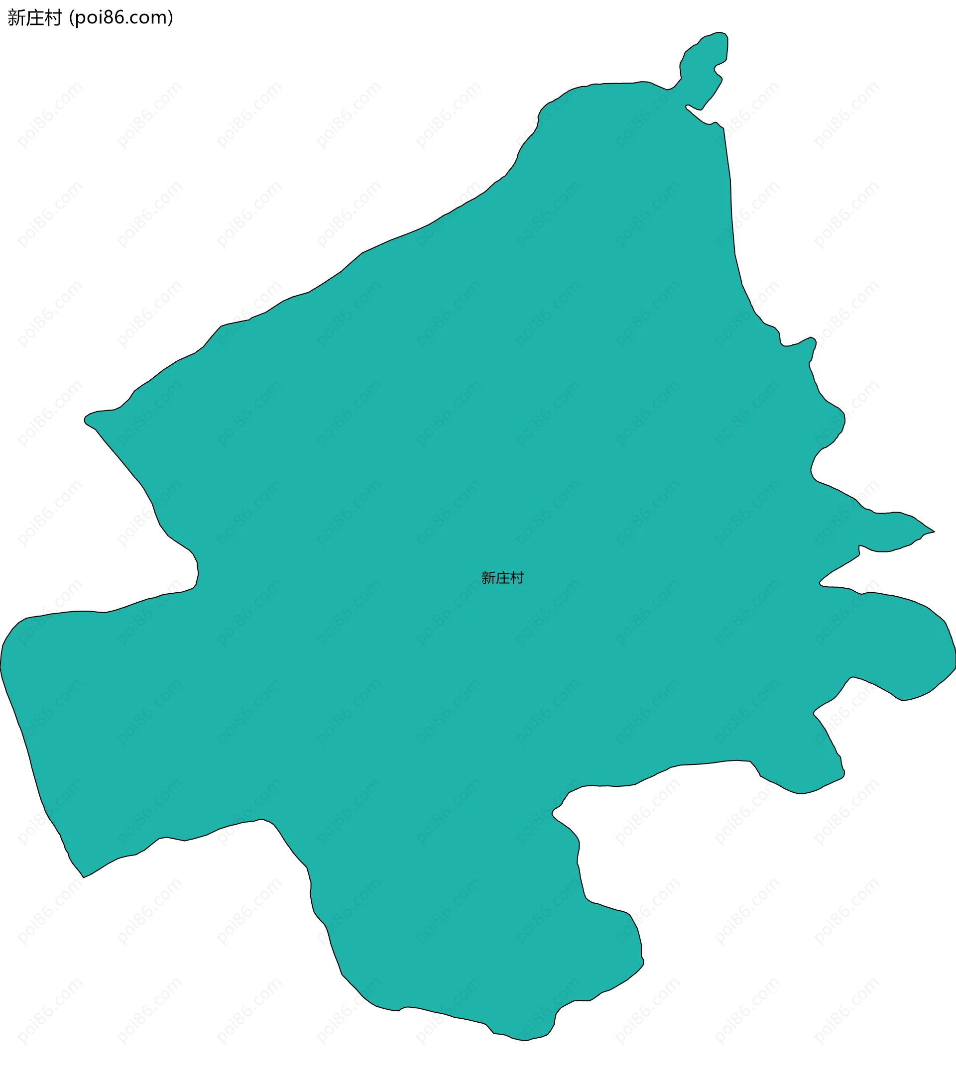 新庄村边界地图