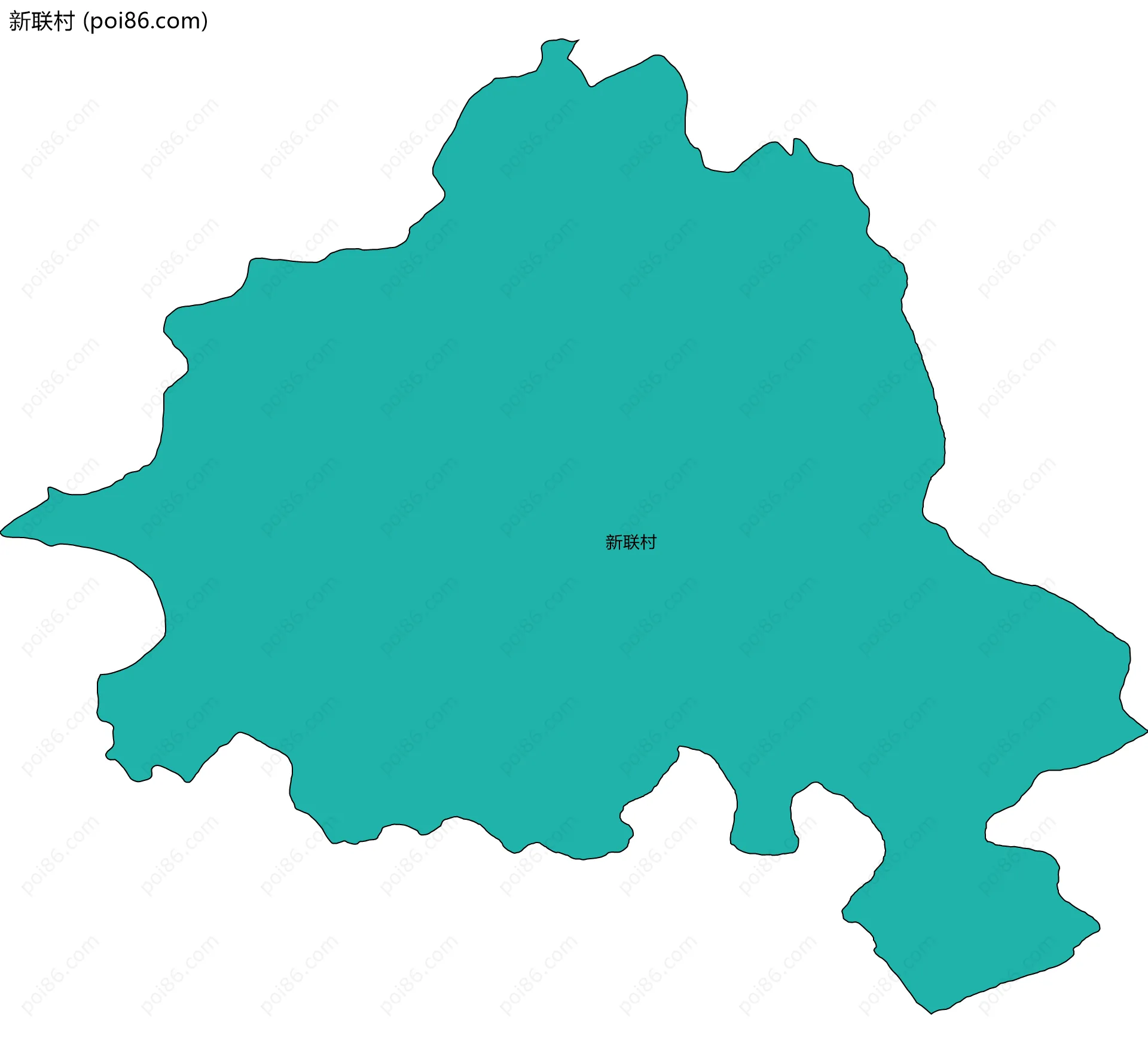 新联村边界地图