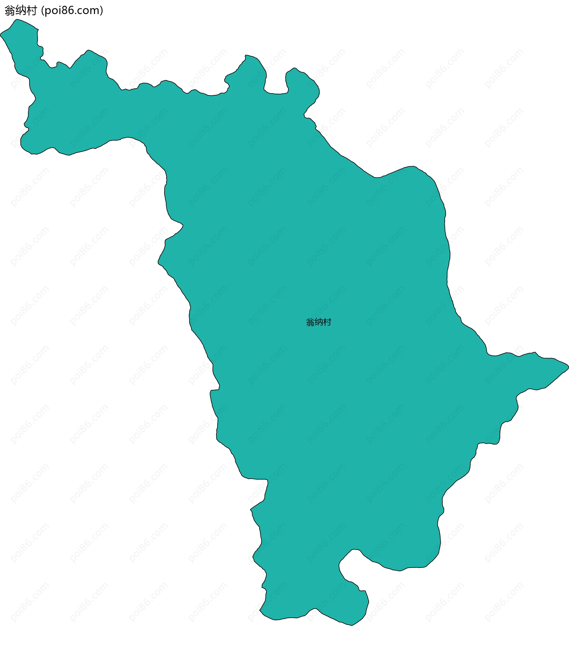 翁纳村边界地图