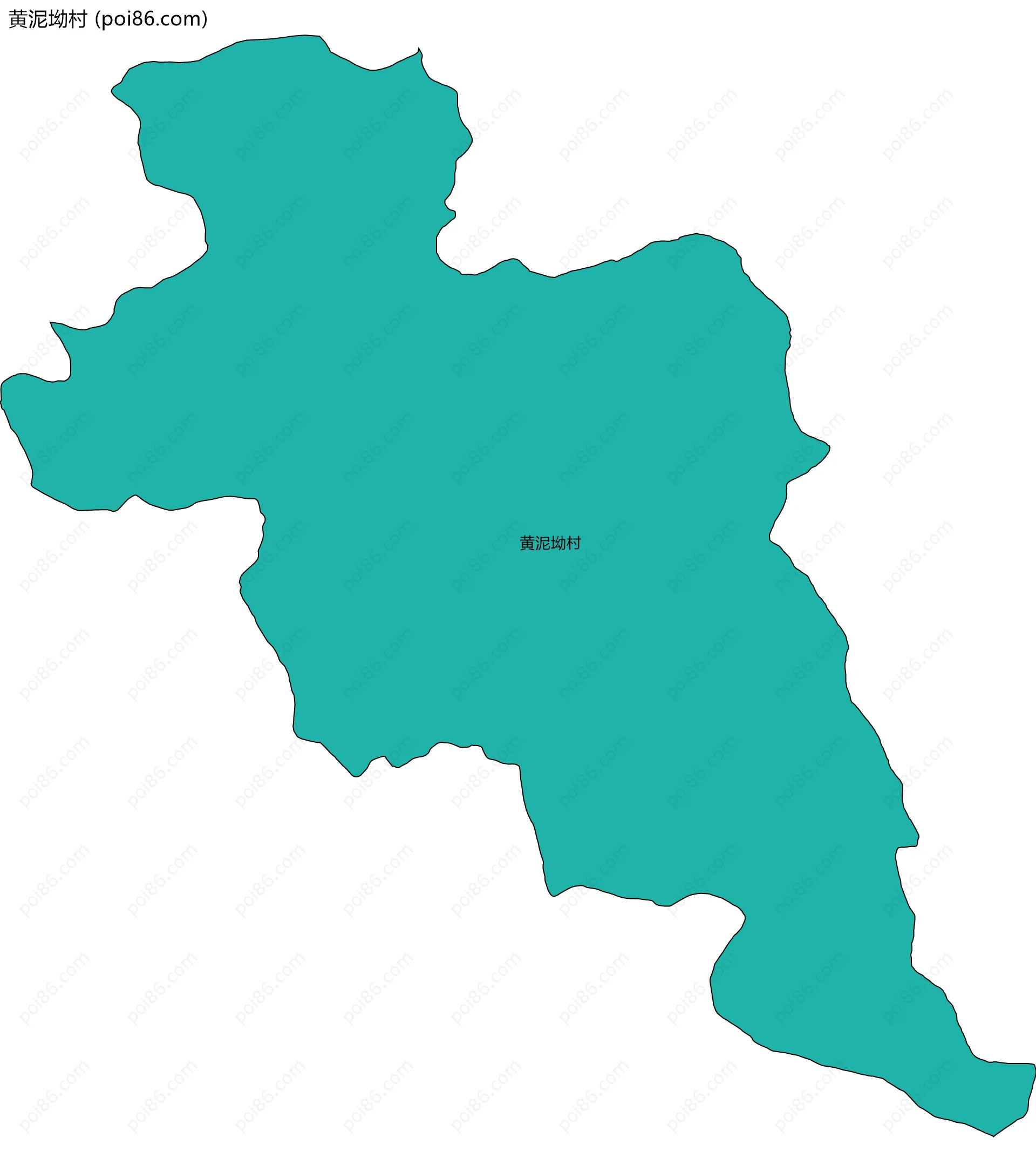 黄泥坳村边界地图