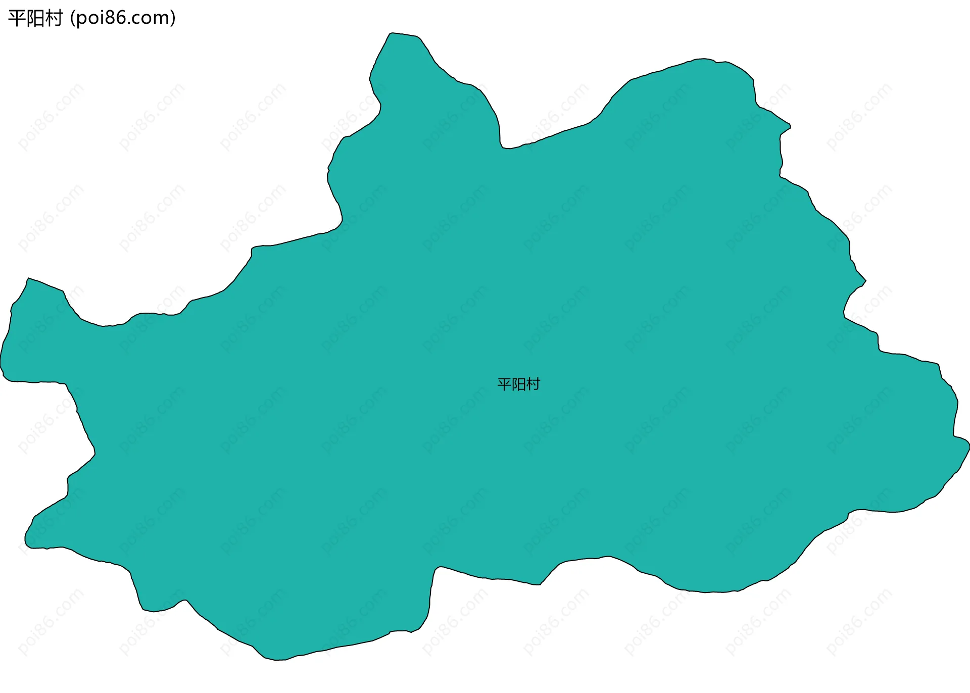 平阳村边界地图
