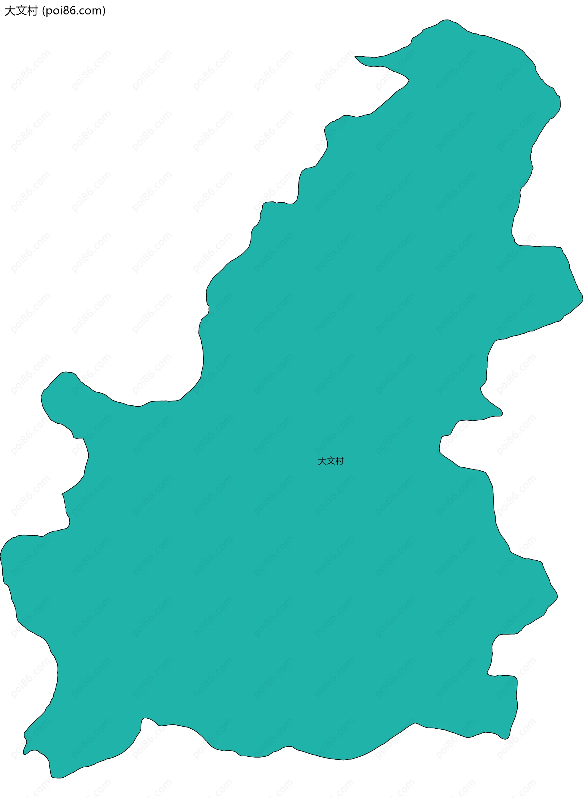 大文村边界地图