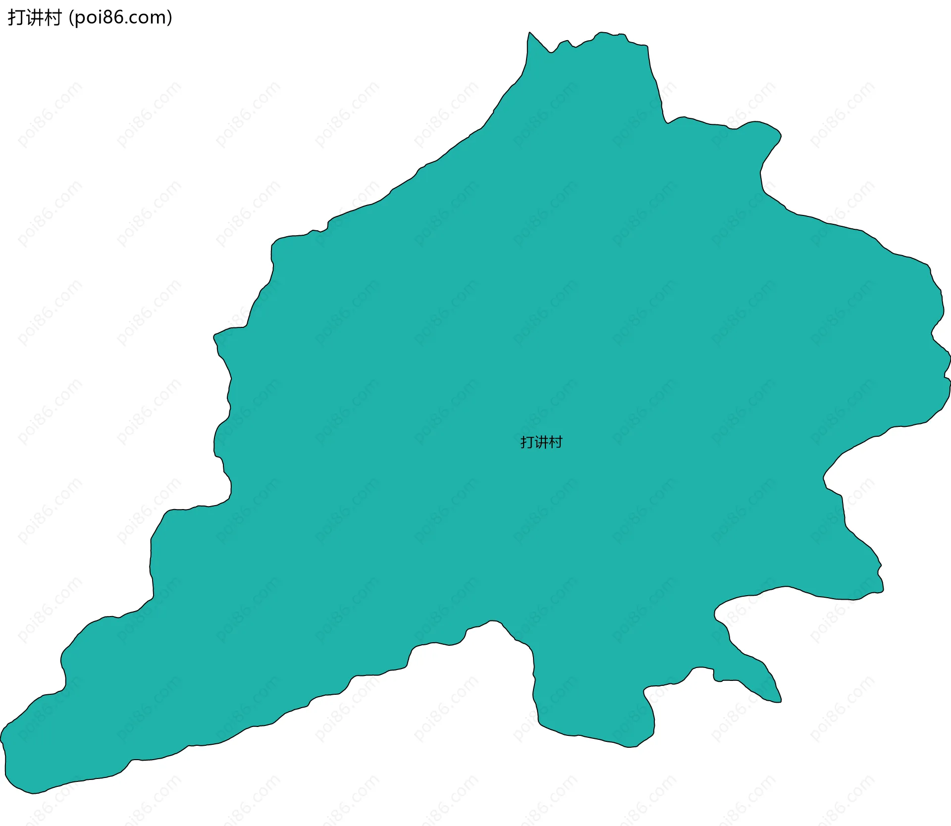 打讲村边界地图