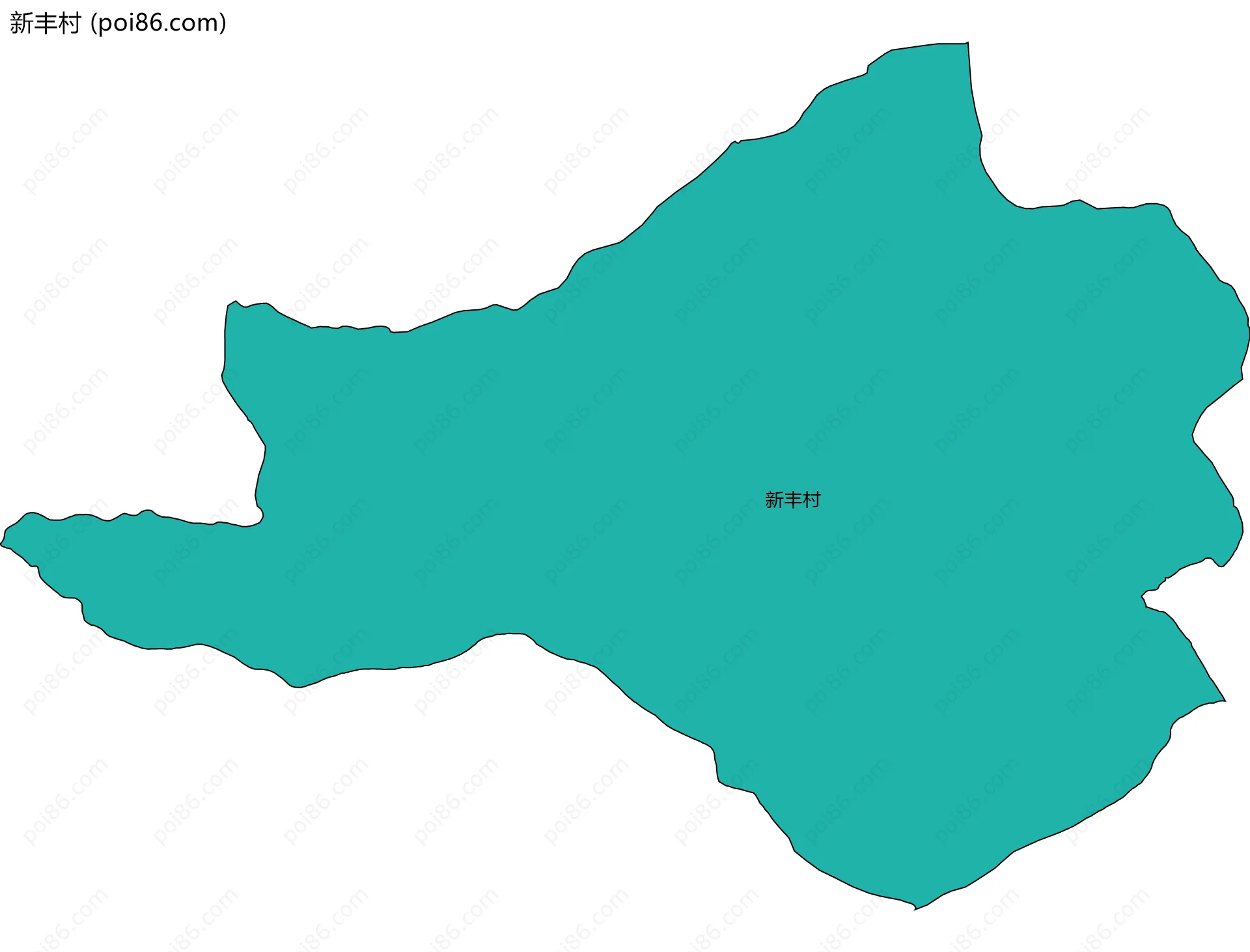新丰村边界地图