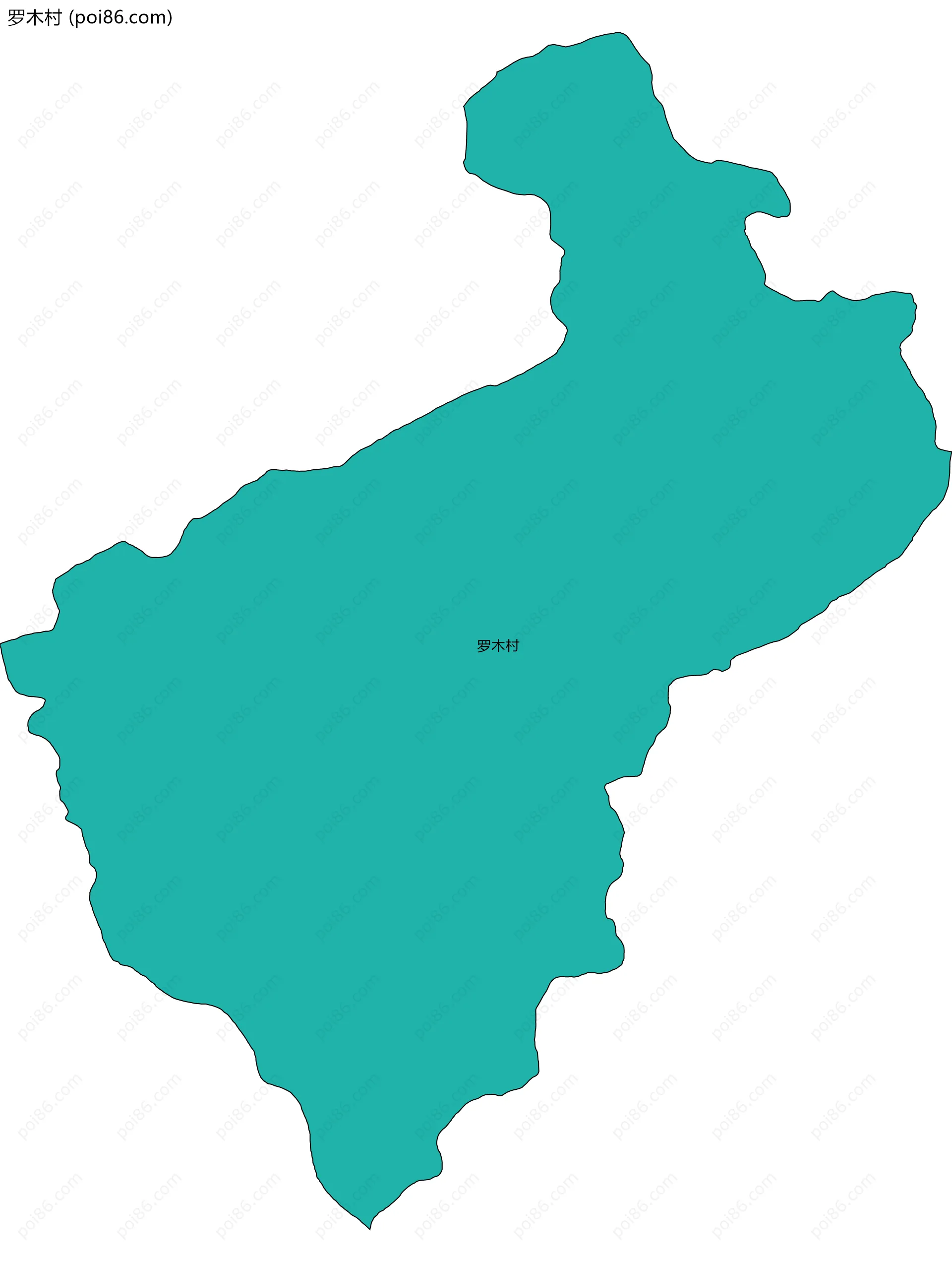 罗木村边界地图