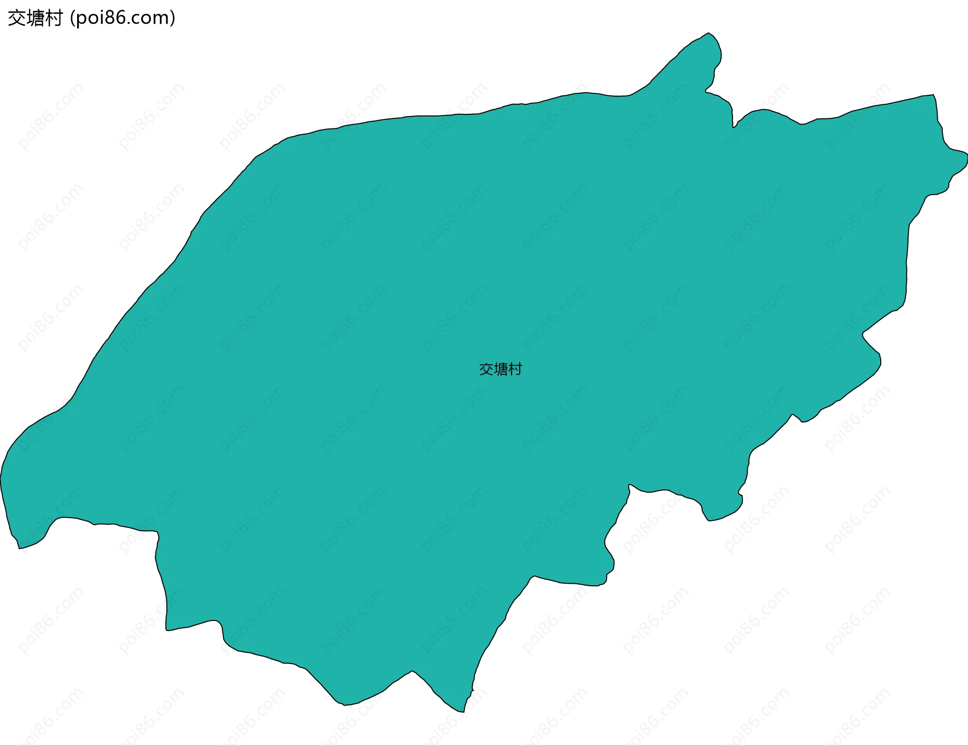 交塘村边界地图