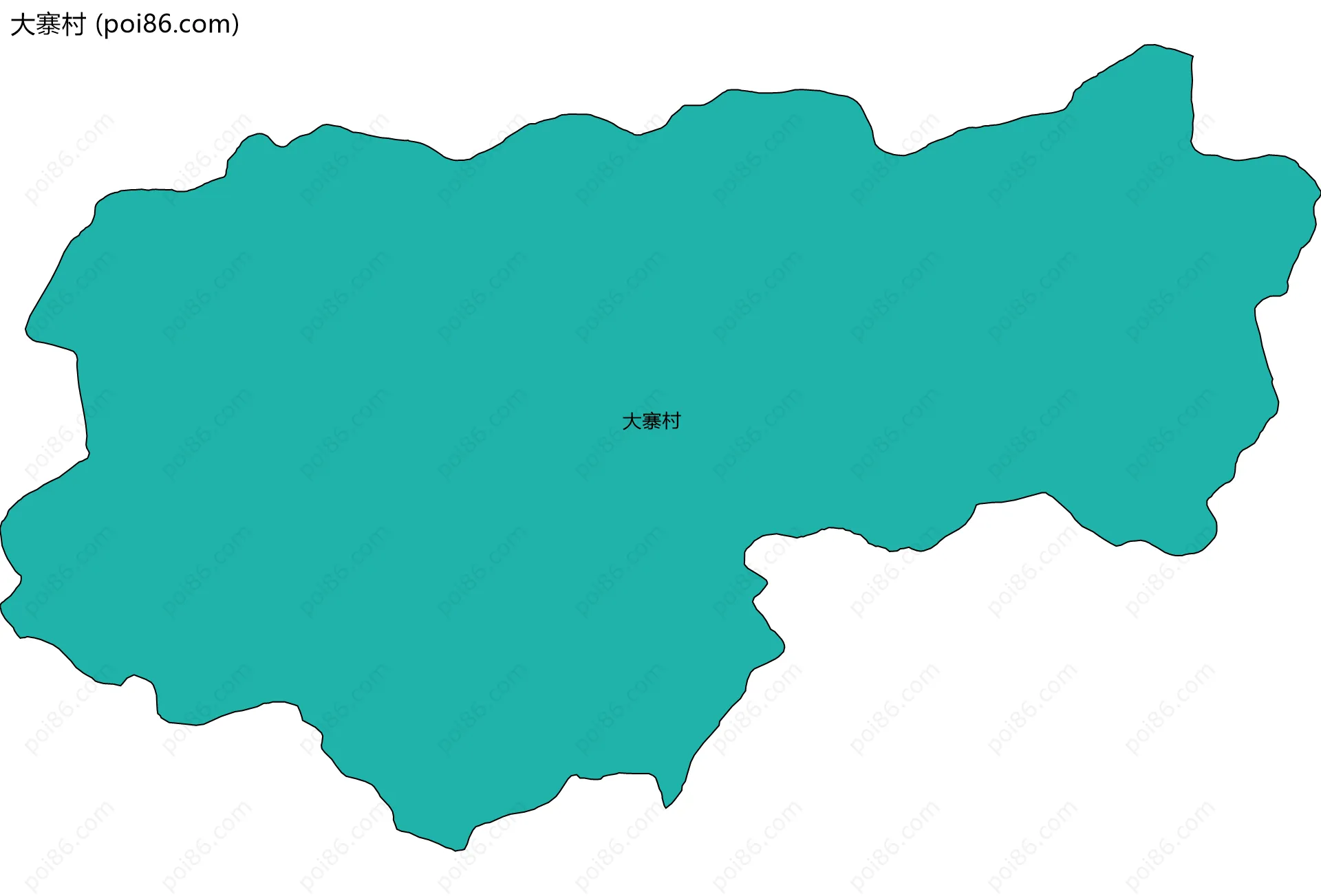 大寨村边界地图