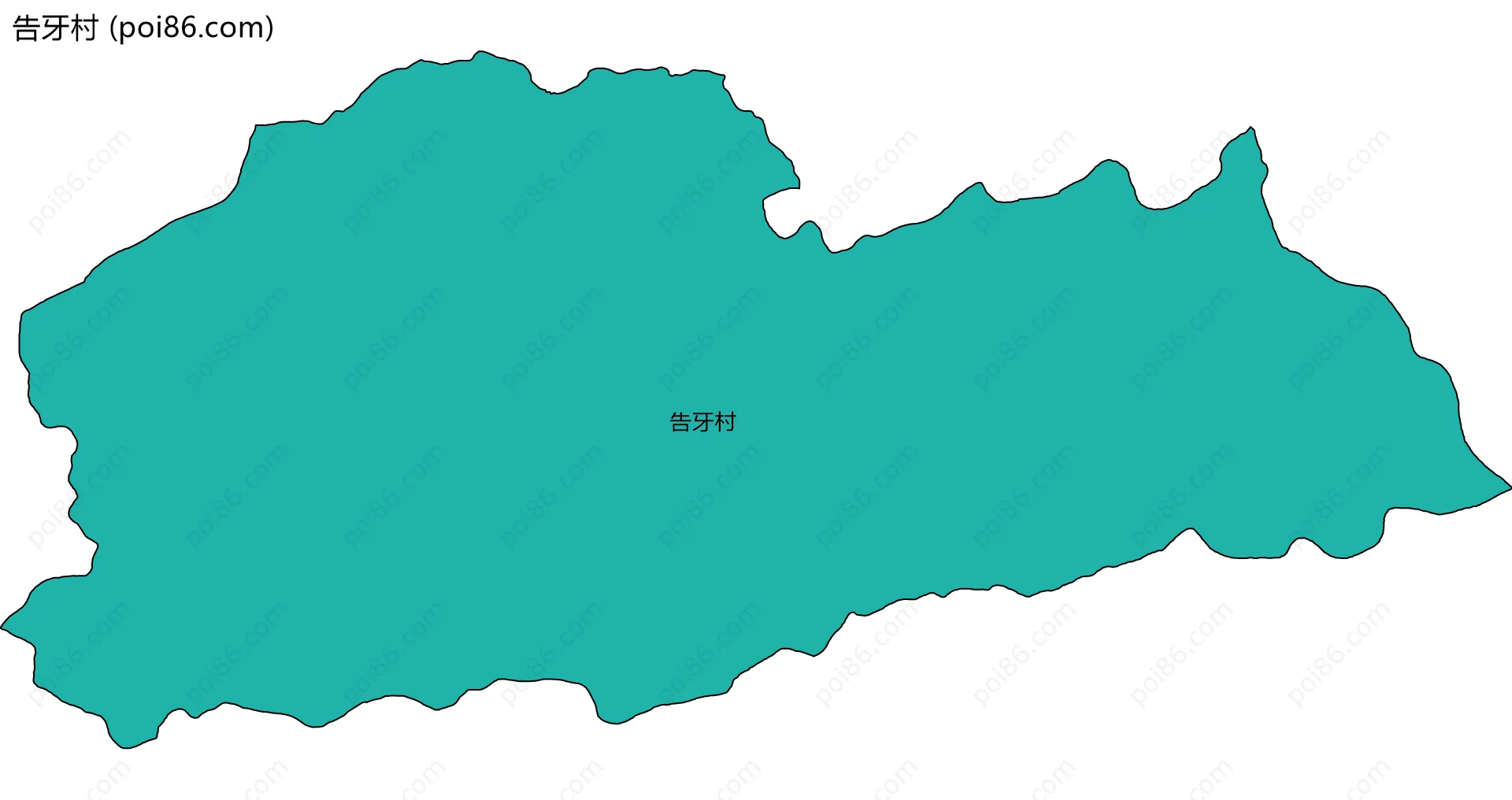 告牙村边界地图