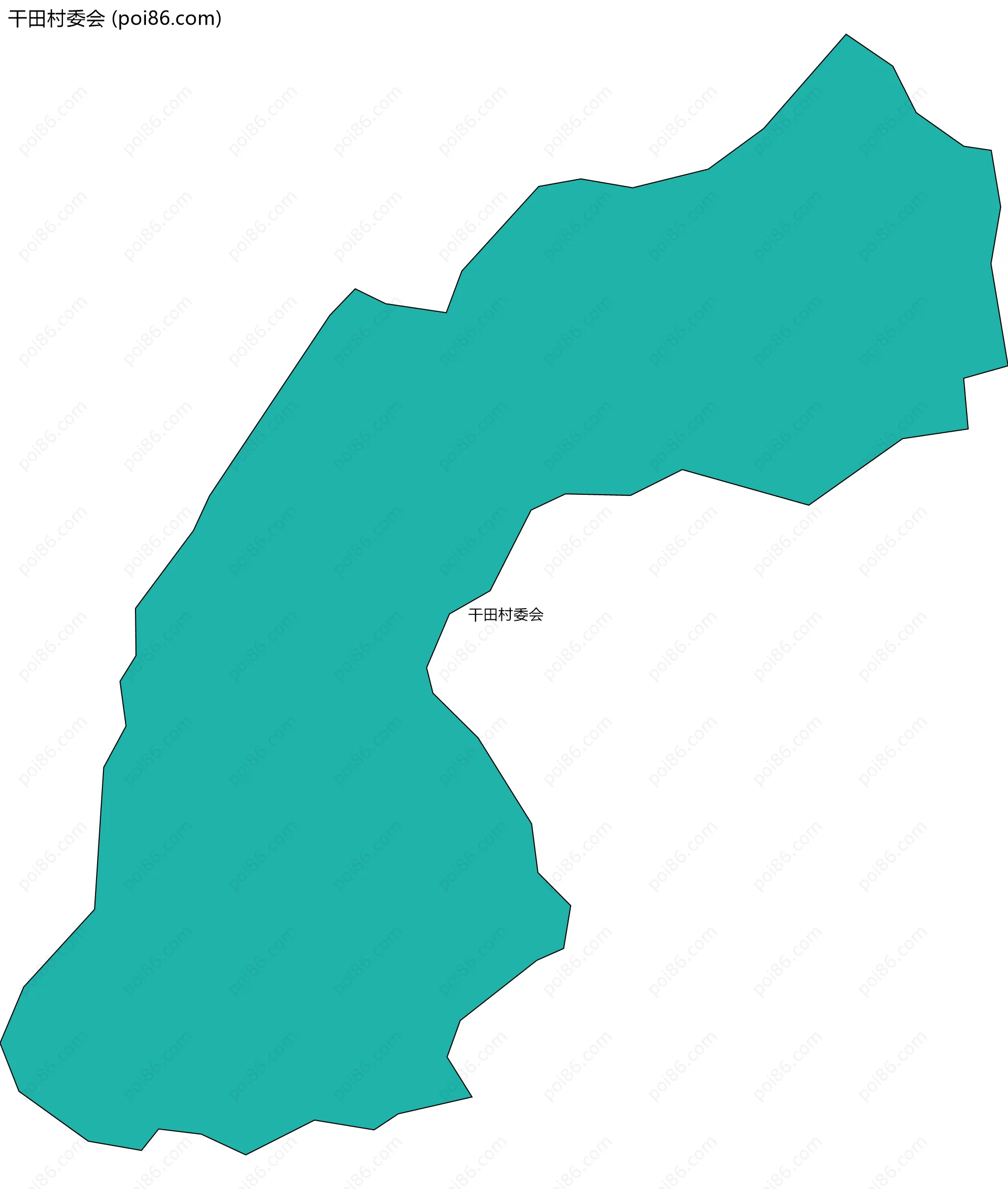 干田村委会边界地图