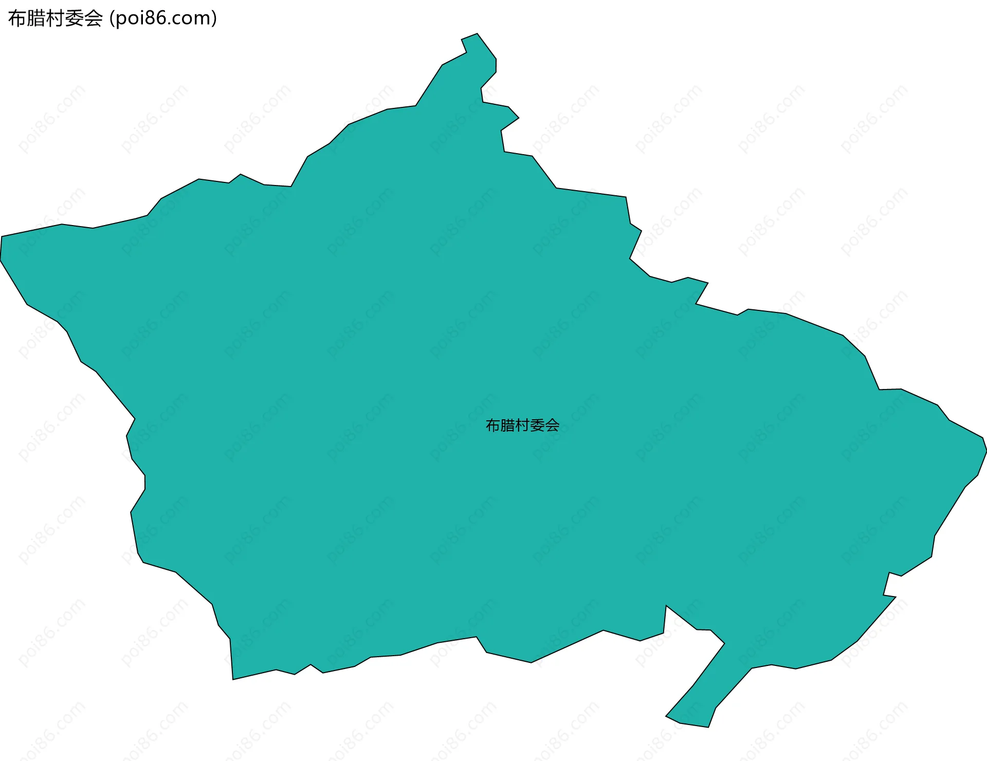 布腊村委会边界地图