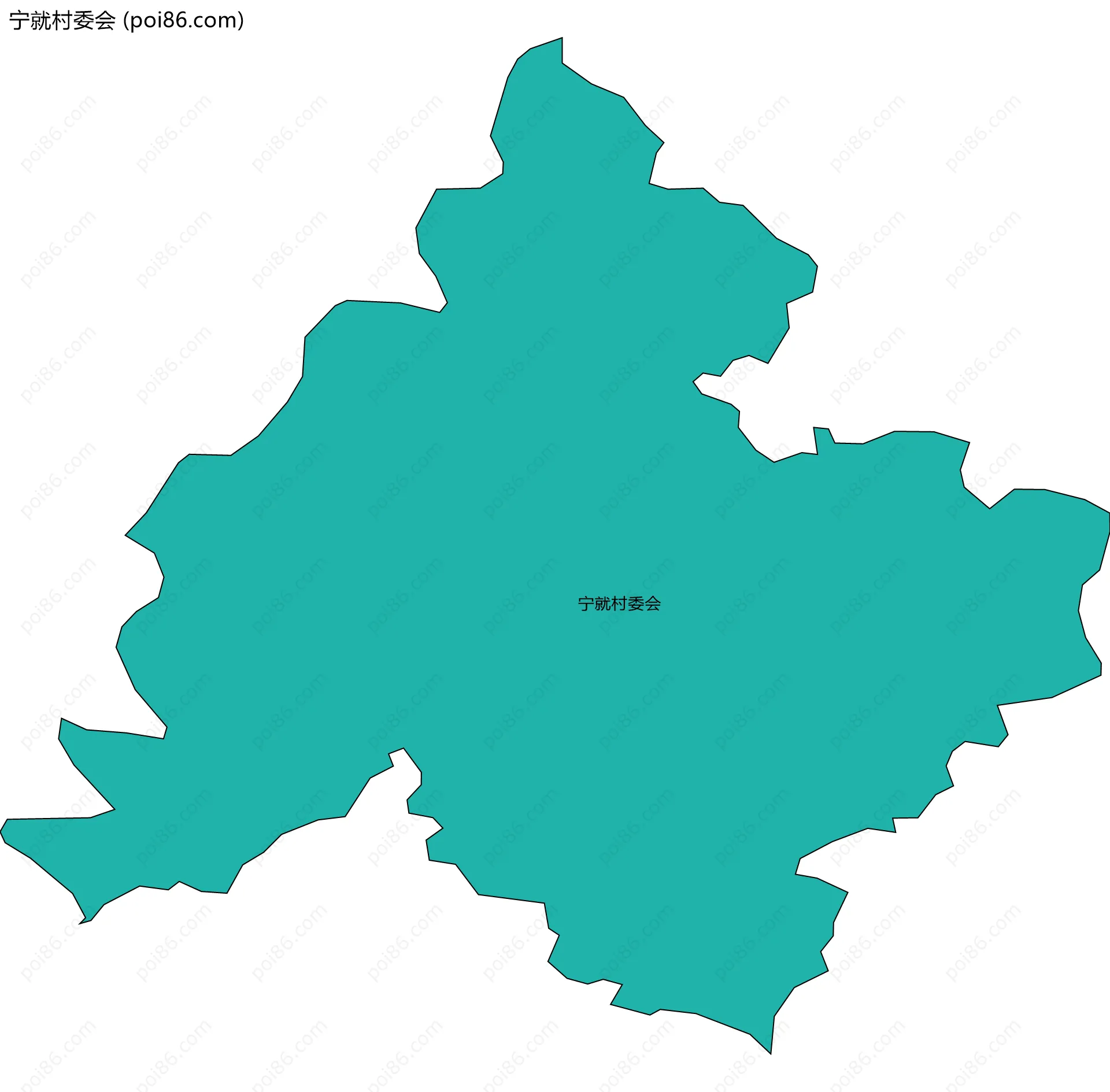 宁就村委会边界地图