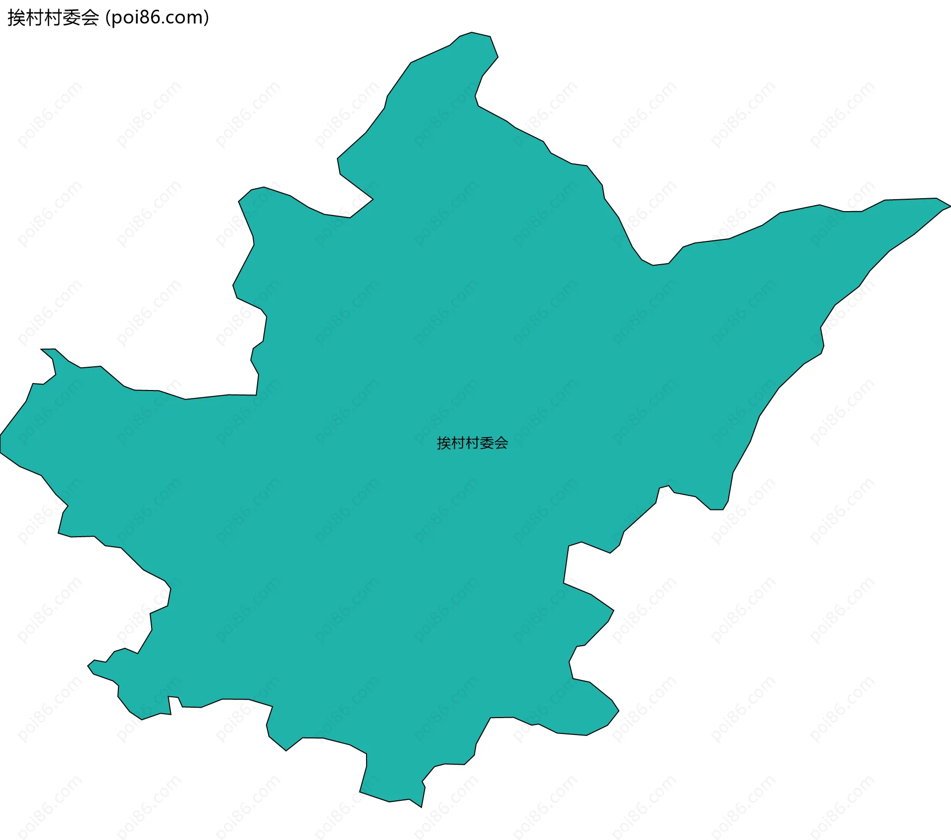 挨村村委会边界地图