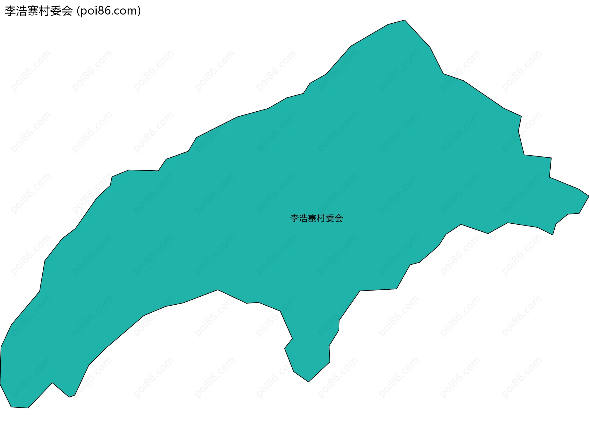 李浩寨村委会边界地图