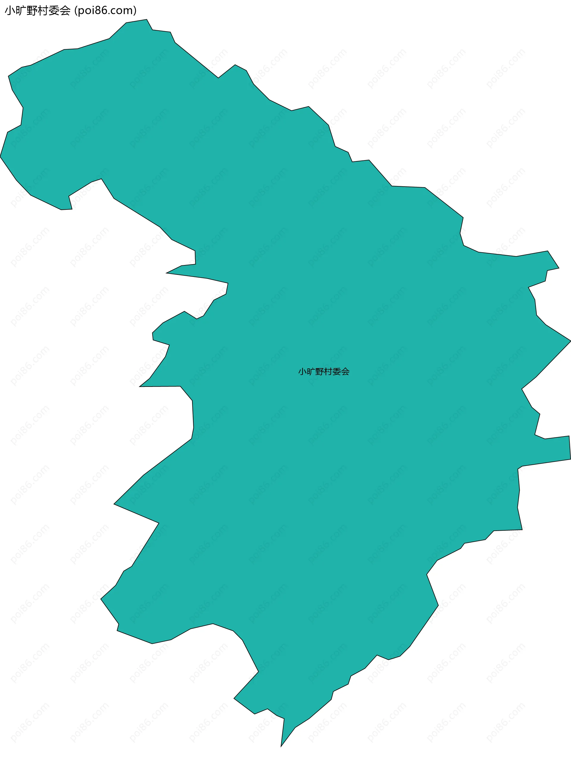 小旷野村委会边界地图