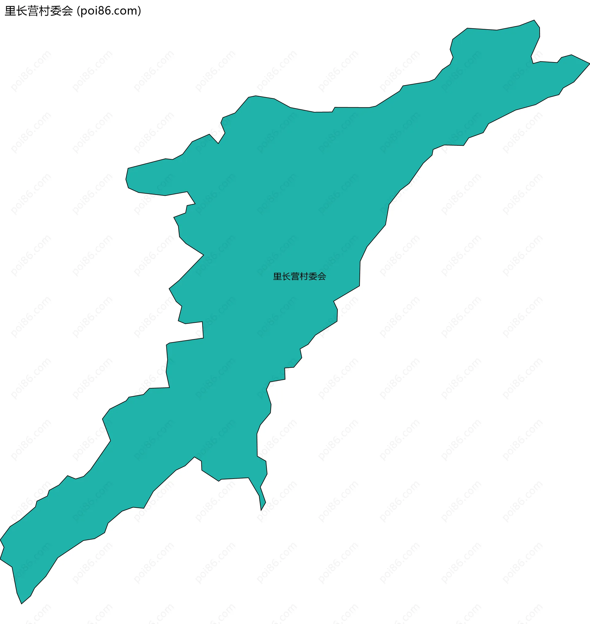 里长营村委会边界地图