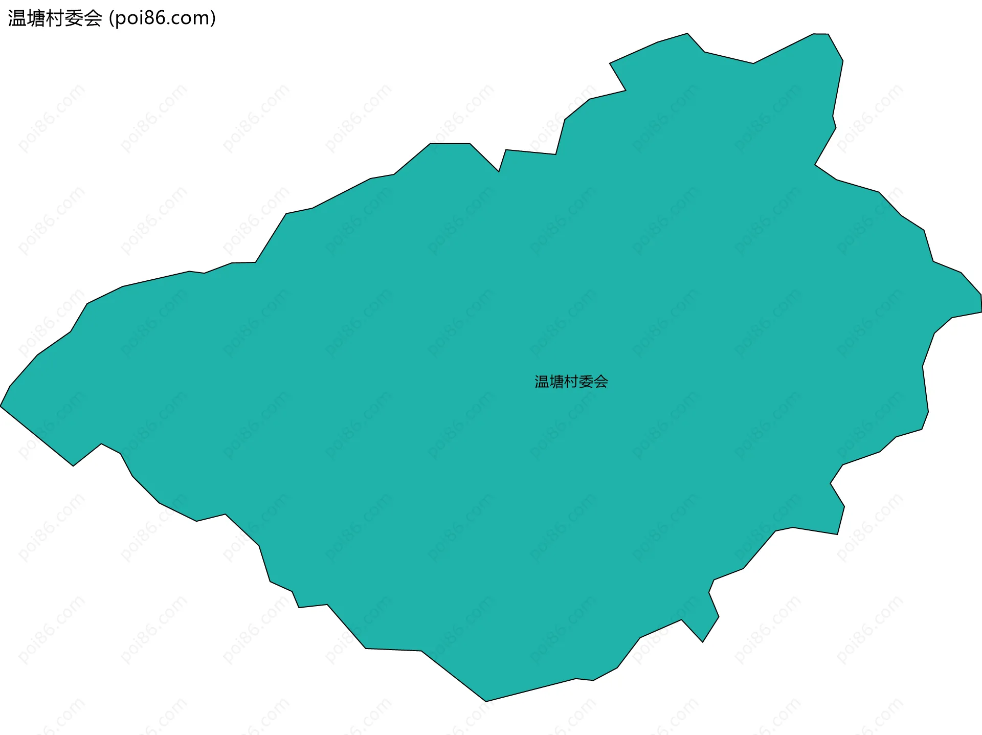 温塘村委会边界地图
